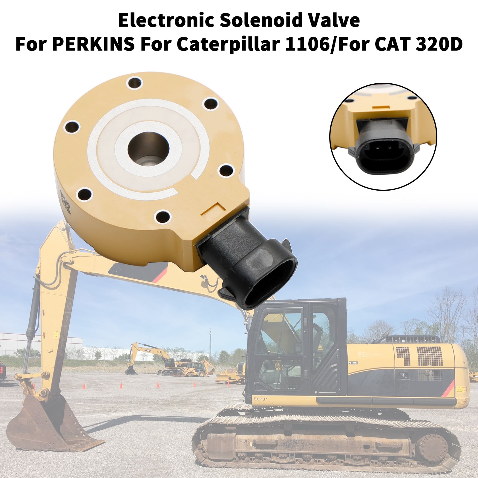 Électrovanne électronique de pompe à carburant 312-5620 adaptée à CAT 320D C6.6 C6 326-4635