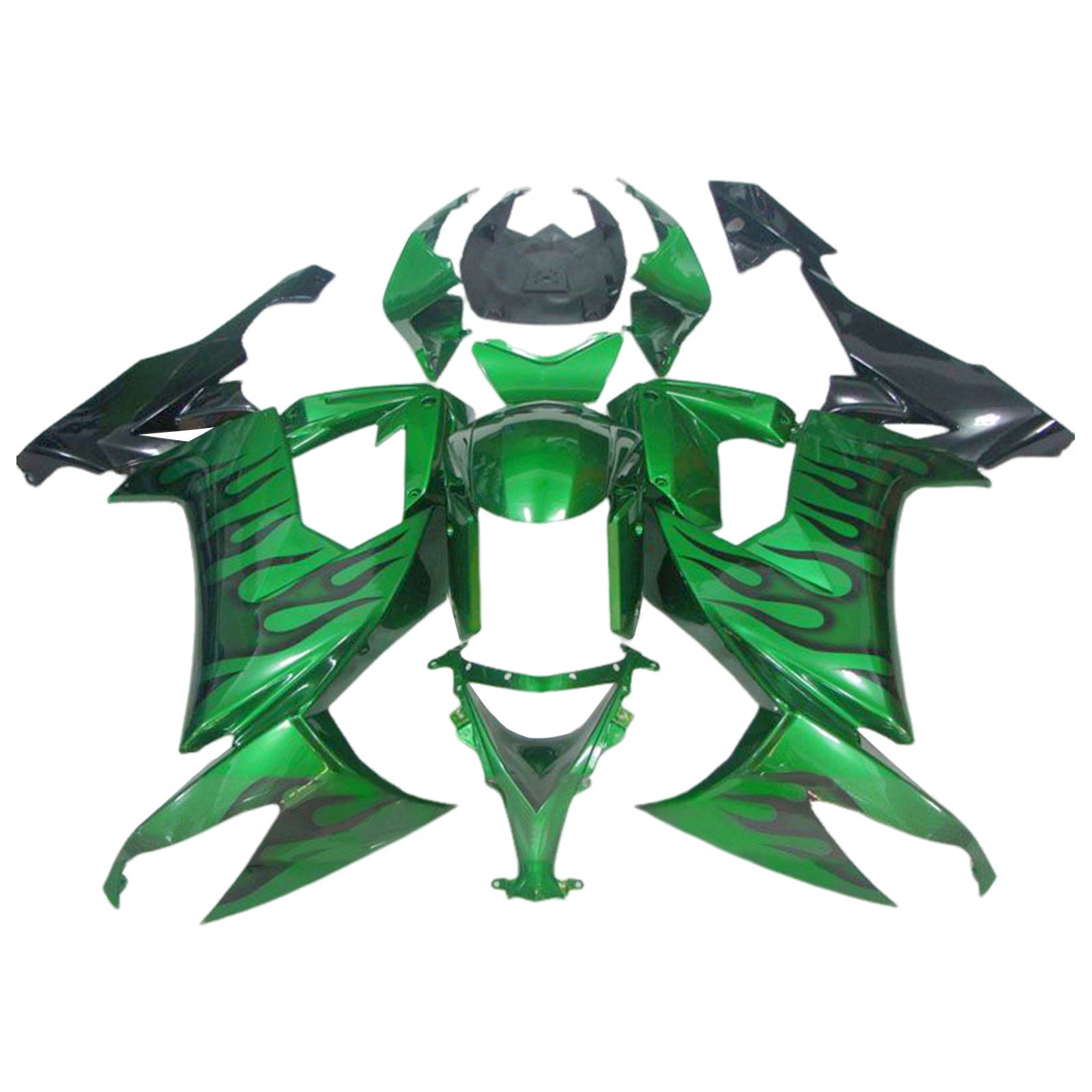 2008-2010 KAWASAKI ZX10R Injektionsmässa kit Bodywork Plastic ABS