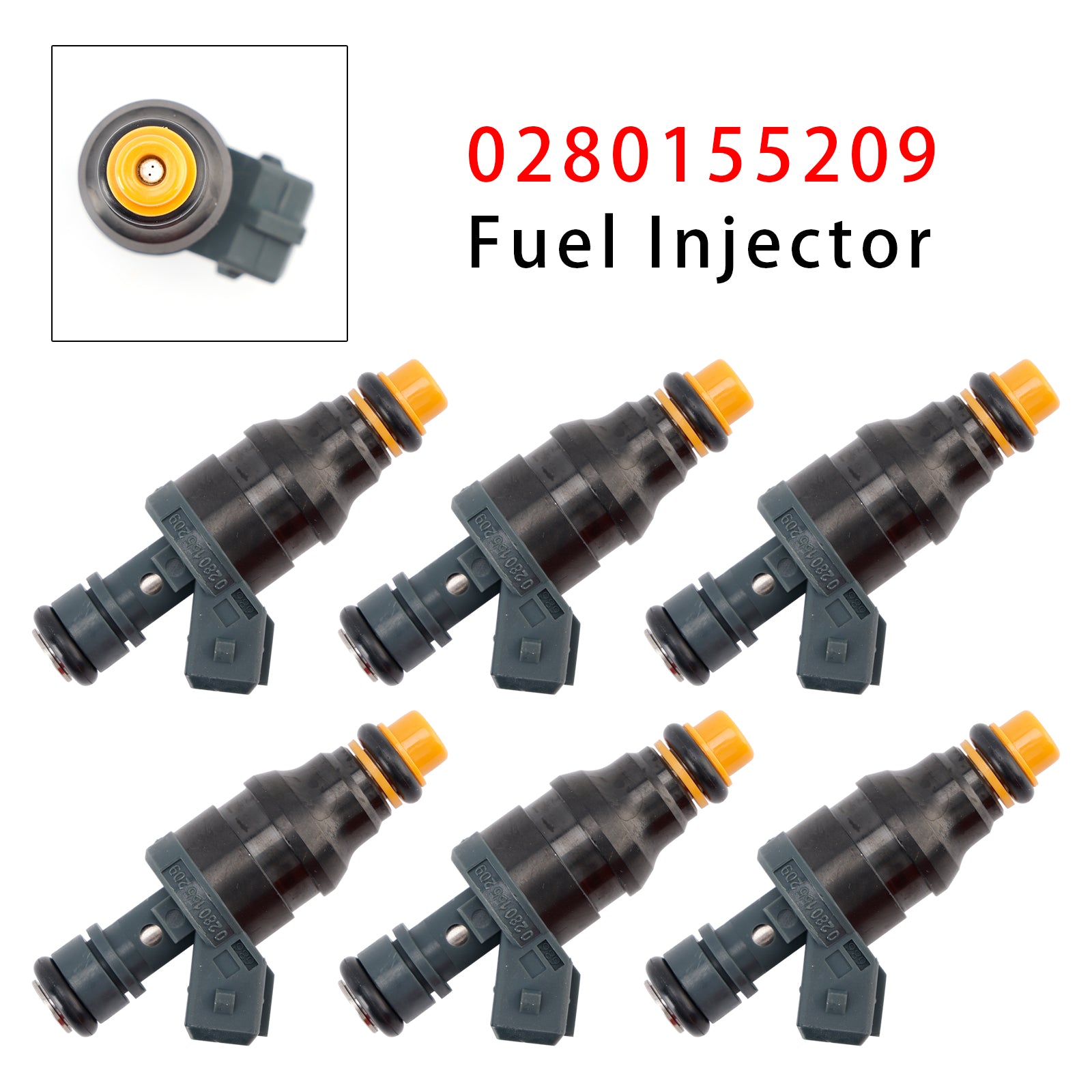 10.1992-05.1993 Mercedes-Benz W124 Coupé(C124) 6Pcs Fuel Injector 0280155209