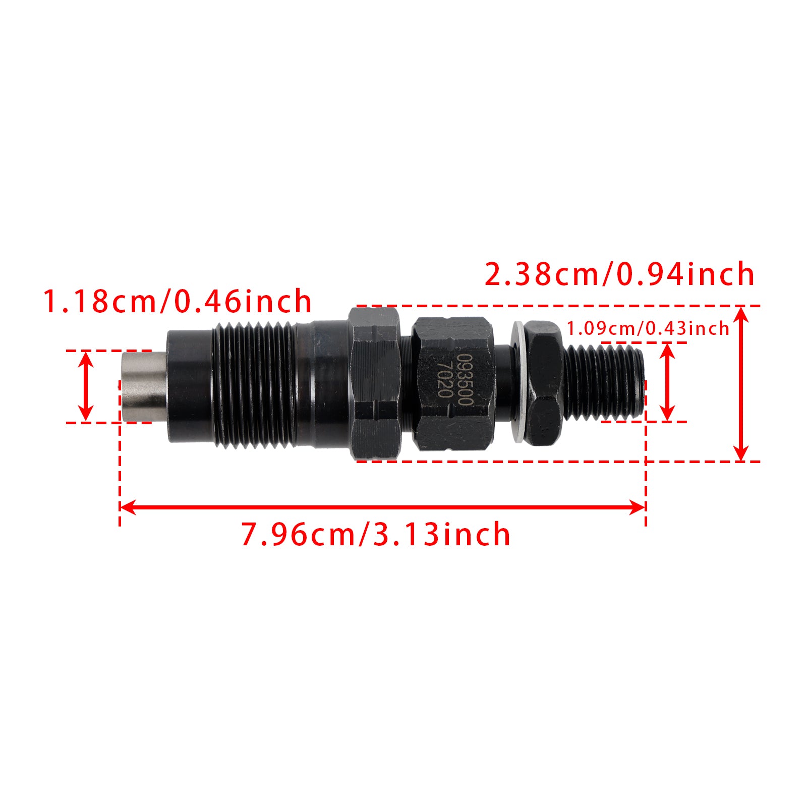 1Pcs Fuel Injector For Hilux Surf Prado 1KZ-TE 3.0L 093500-7020 23600-67040