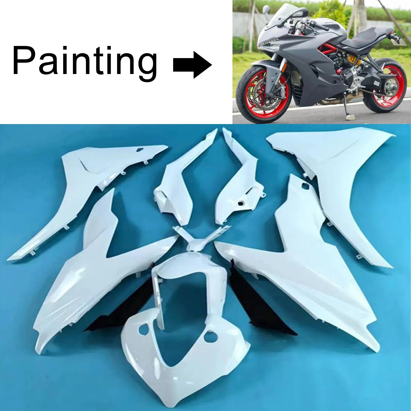 2017-2020 Ducati SuperSport 939 939S Injection Fairing Kit karosseri