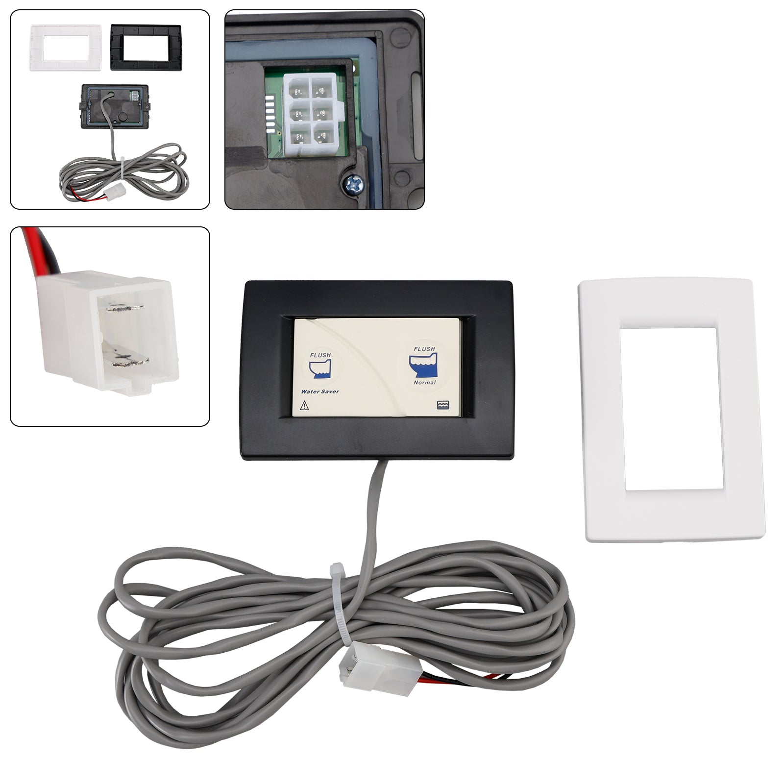 36387 Wall Switch for the Tecma RV Toilet Silence Plus- 2 Button Wall Switch