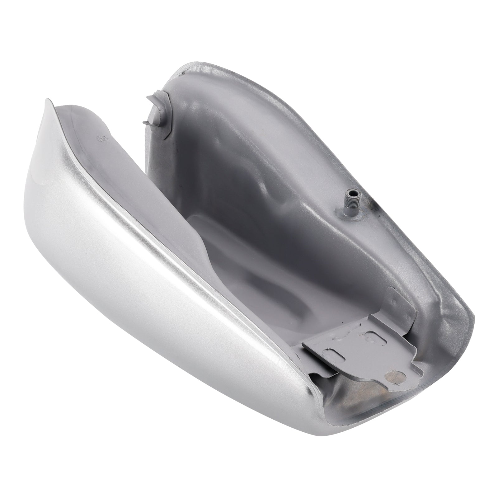Silver Cafe Racer Gas Tank Motorcycle Fuel Retro Classic For Bobber Scrambler