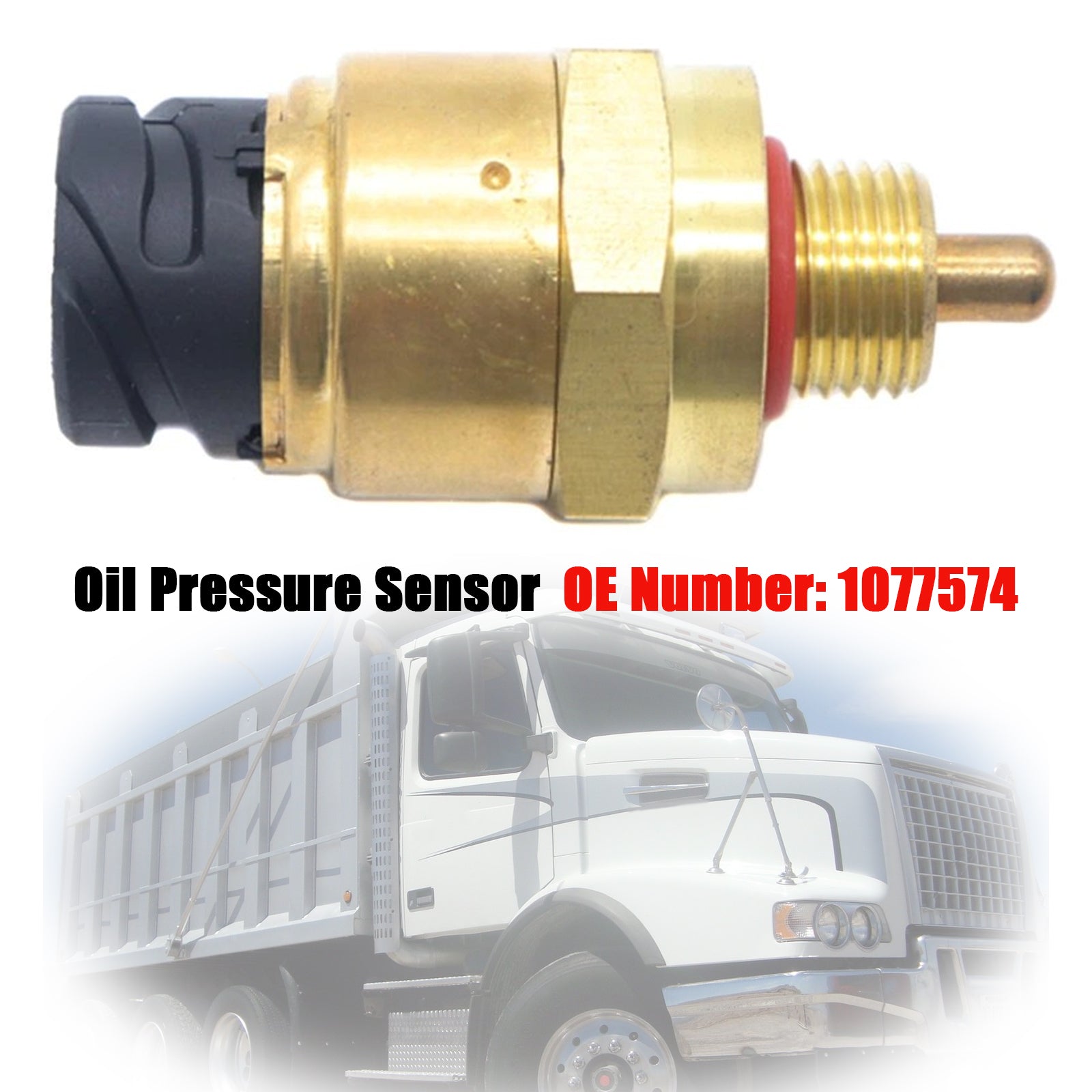 2003-2008 Volvo VHD VN VNL VNM D12 12.1L Oil Pressure Sensor 1077574