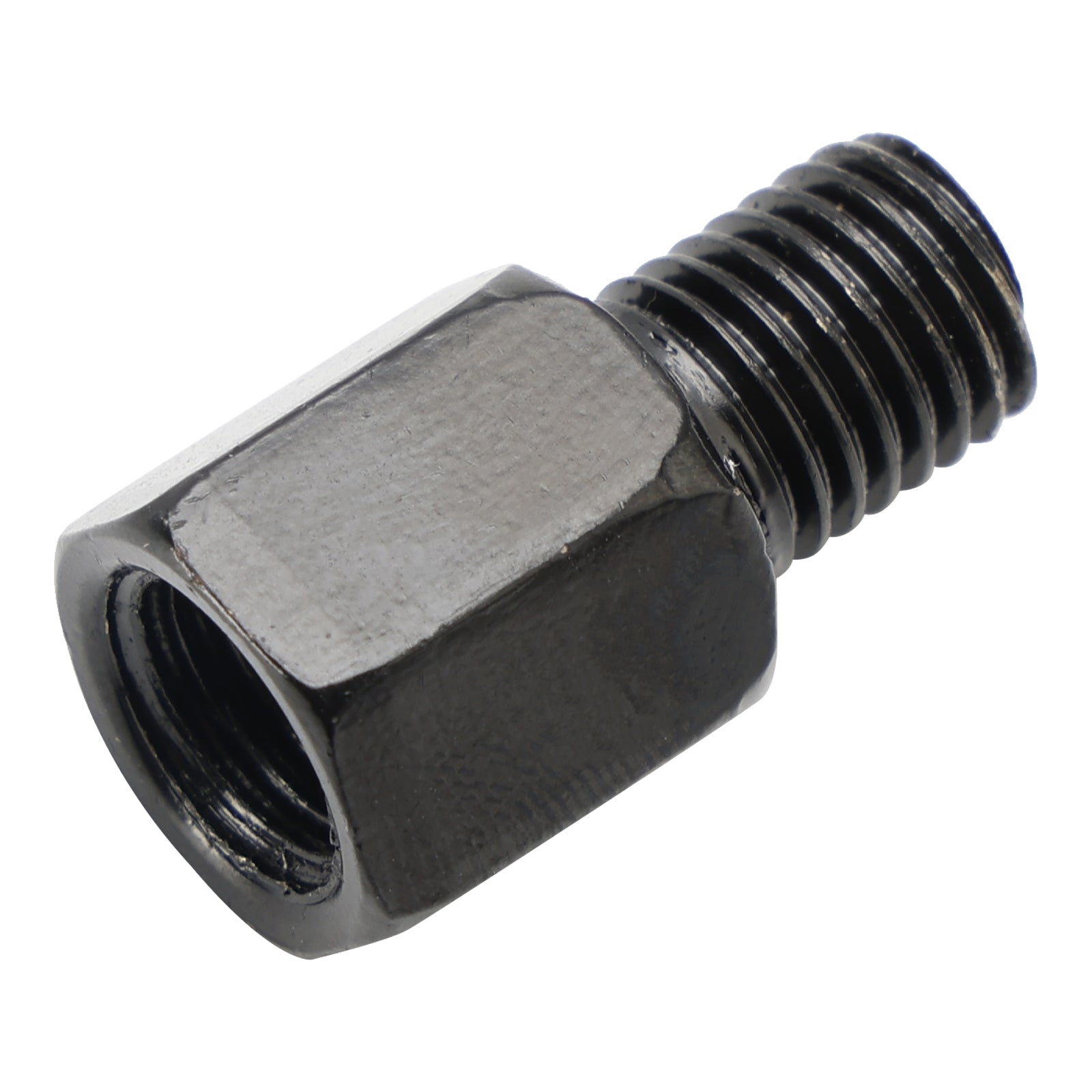 2 Univerzálne fit motocykle zrkadlové adaptéry 10 mm reverz na 10 mm štandard