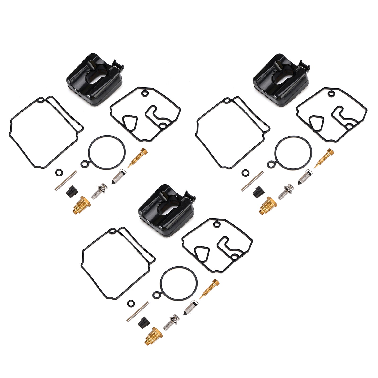 3X Fuel Pump Repair Kit fit for Yamaha 40HP & 50HP 2-Stroke Outboard Carburetors