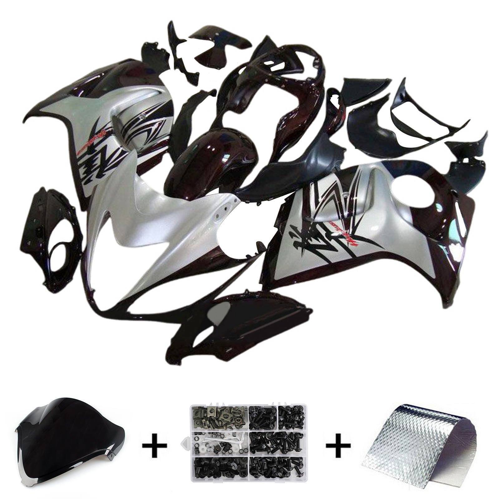 2008-2020 Suzuki Hayabusa GSX1300R Injeksjon Fairing Kit karosseri plast abs ABS