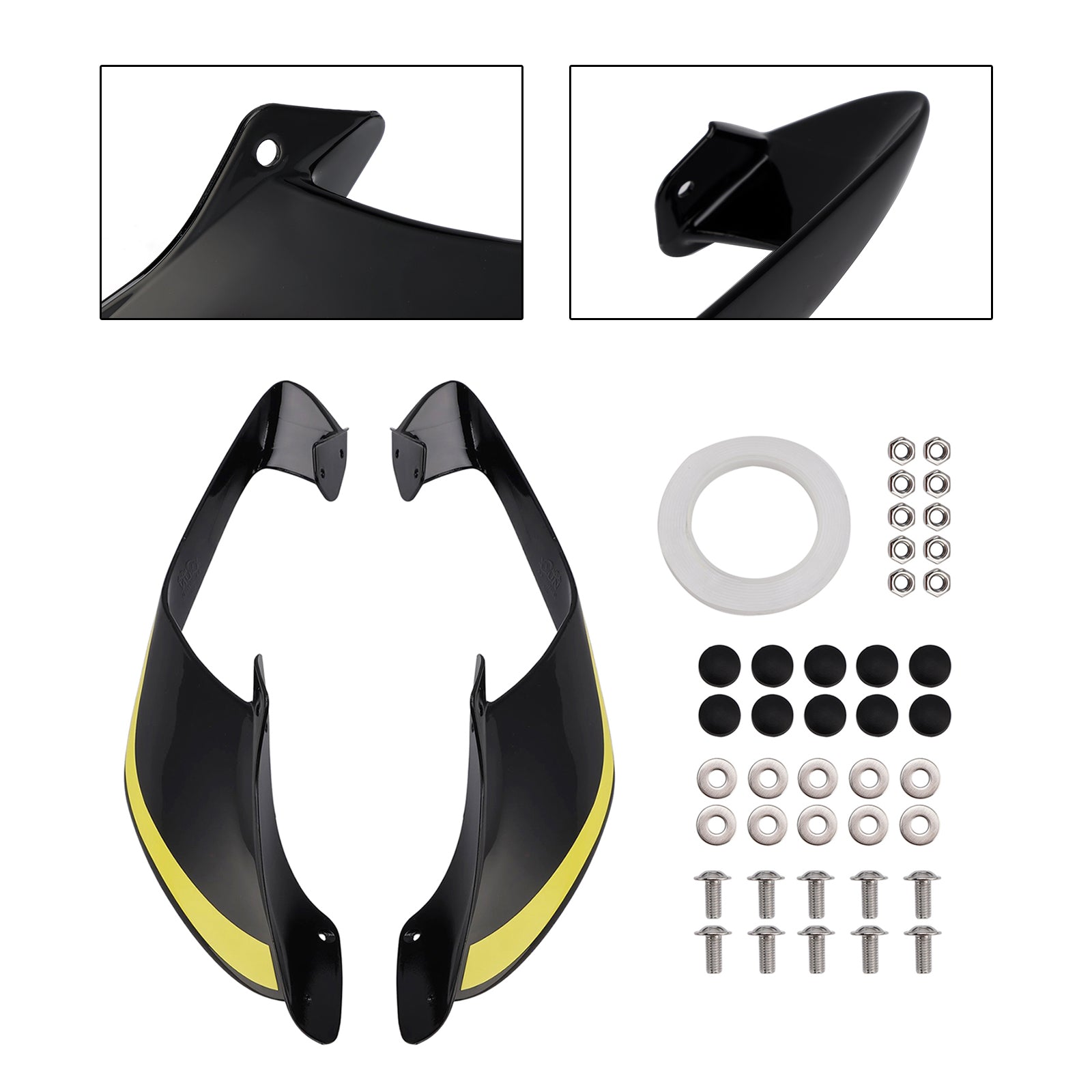2021-2024 Yamaha YZF R1 R1M ailes latérales avant ailes becquet carénage