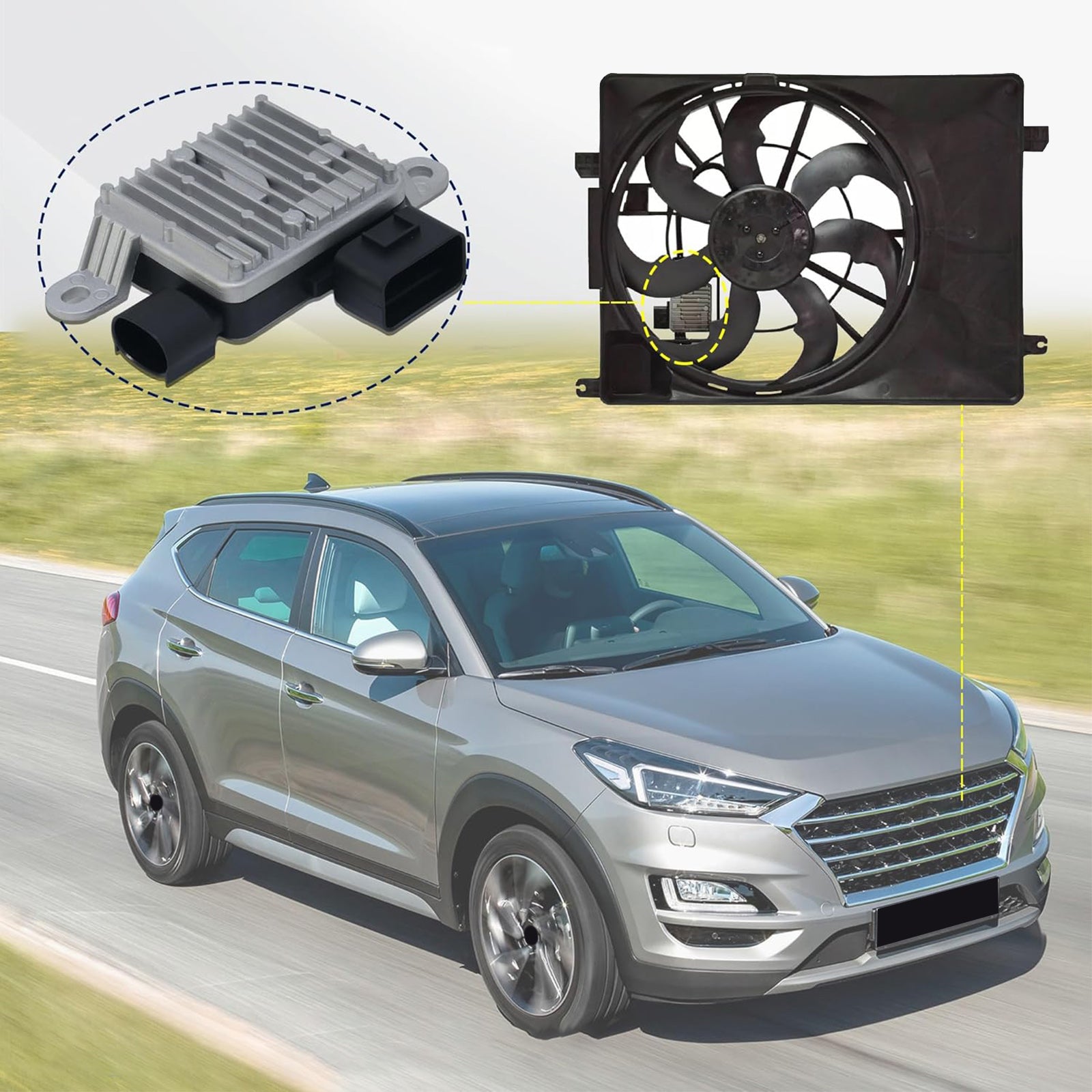 2016-2019 Kia Optima 2.4L Radiator Fan Control Module 25385D5200