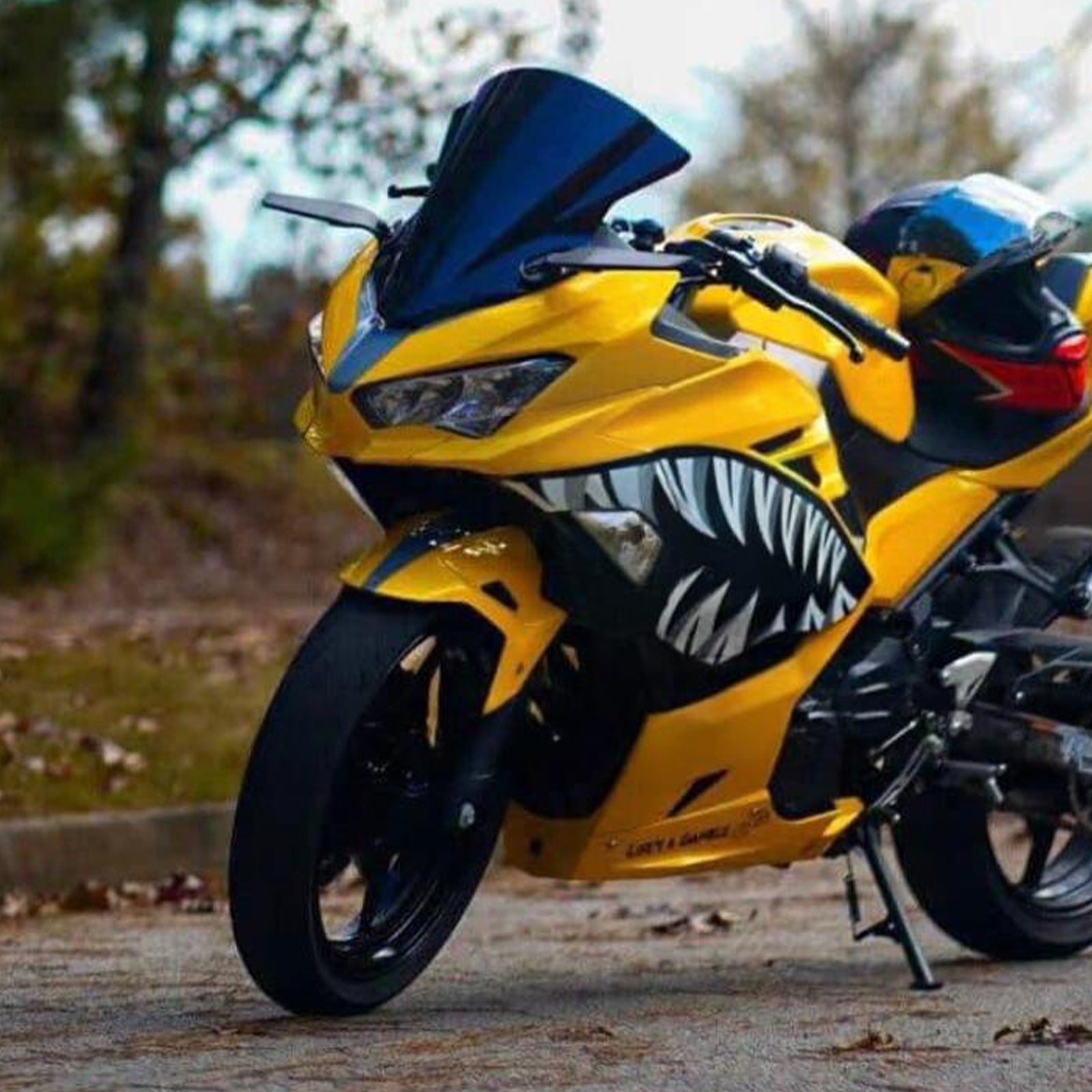 Injection Fairing Kit Bodywork Plastic ABS fit For Kawasaki EX400 Ninja400 2018-2024