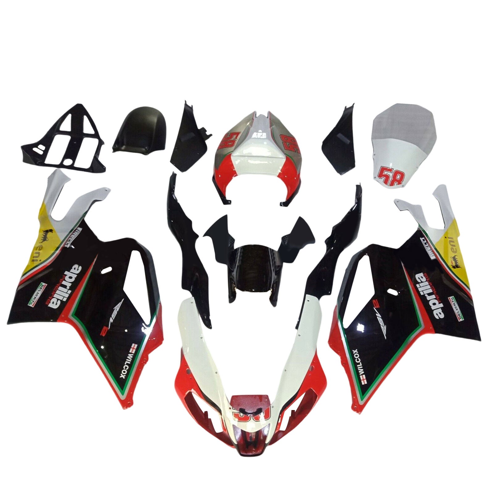 2003-2006 Aprilia RSV1000 Kit Carénage Carrosserie Plastique