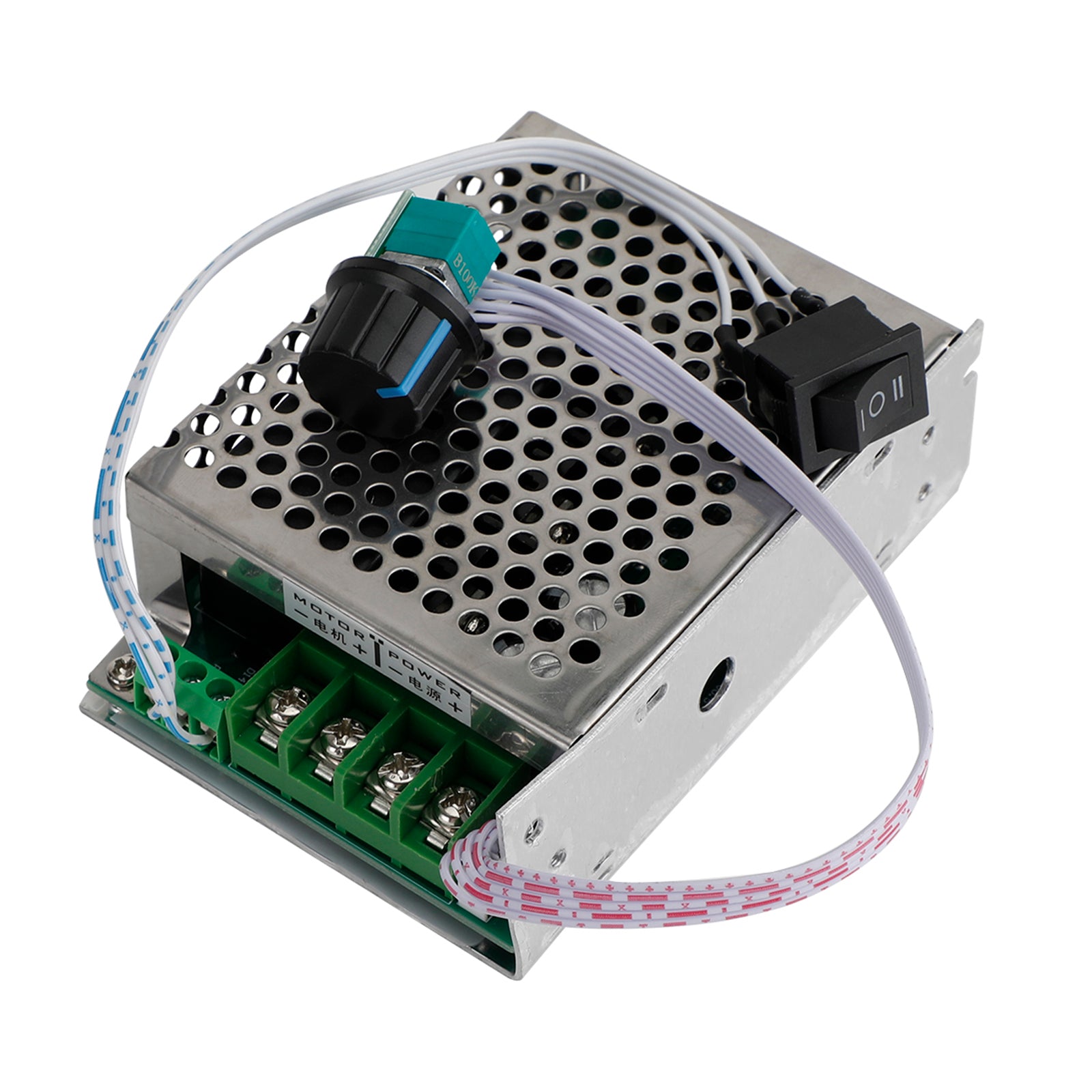 DC10V-50V 12V 24V 36V 40A PWM DC Controlador de velocidad del motor CW CCW Interruptor reversible