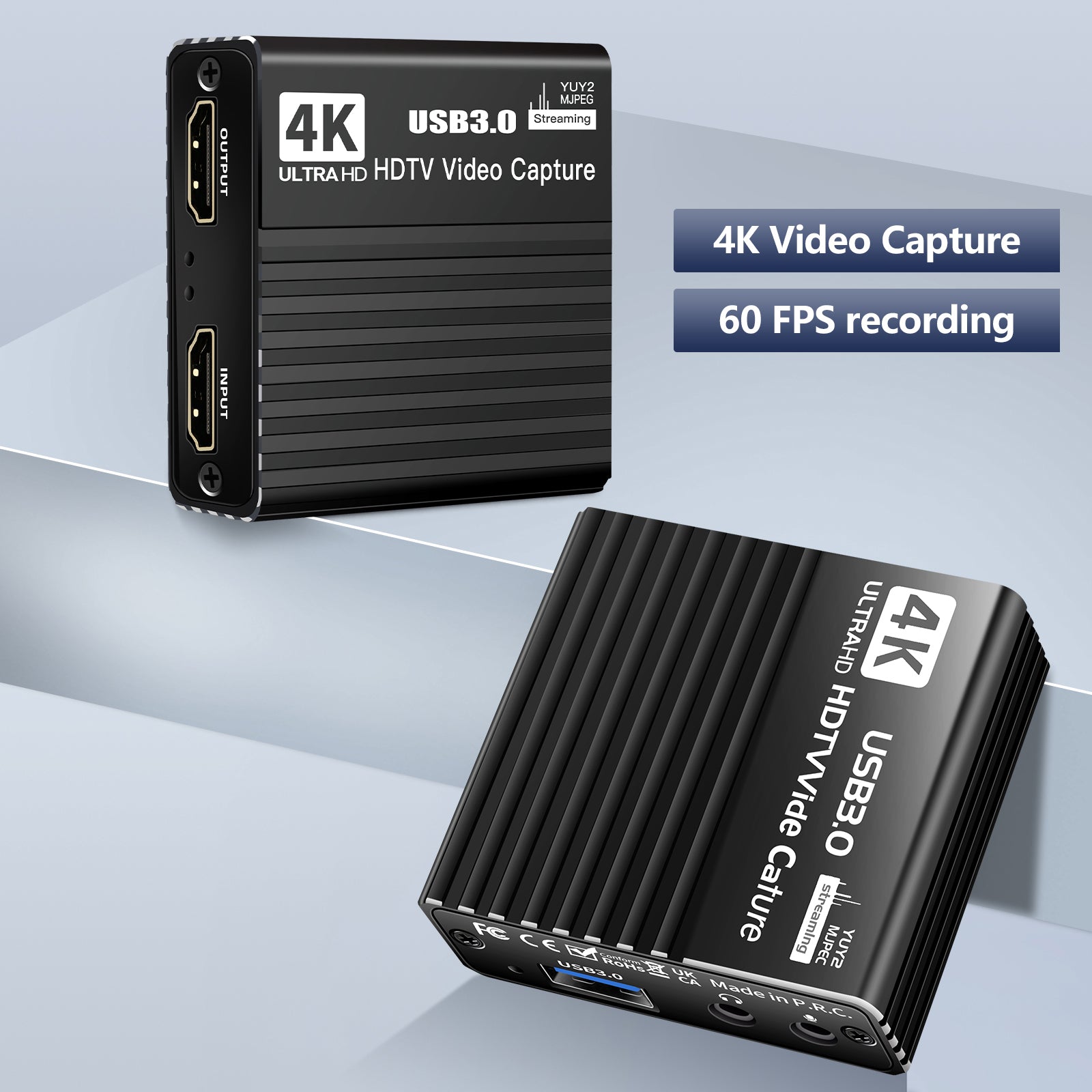 USB 3.0 video-opnamekaart HDMI 4K opnamebox Game Live-uitzending microfoon