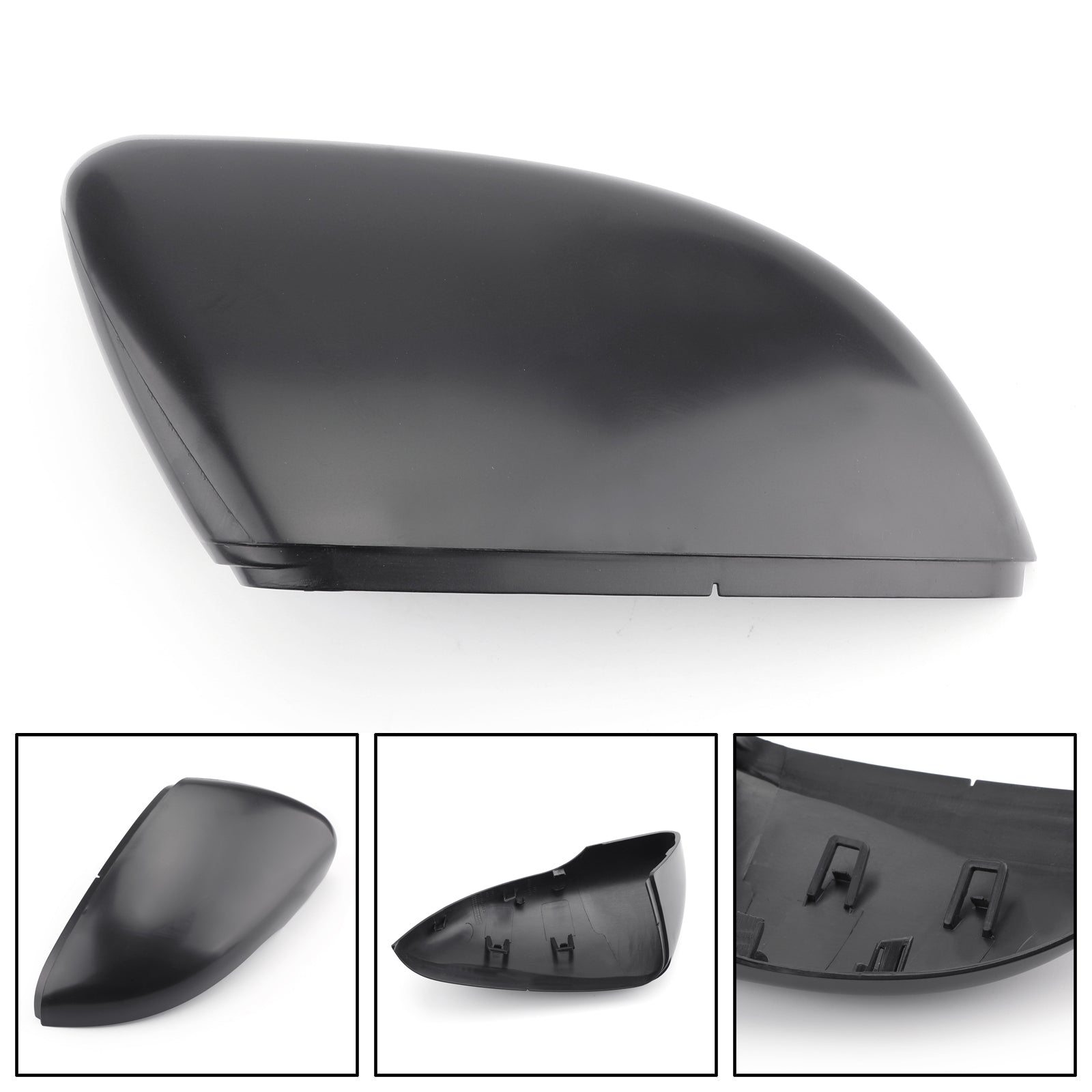 Paar zijspiegelkap vervanging voor VW Golf MK6 2010-2013 mat zwart