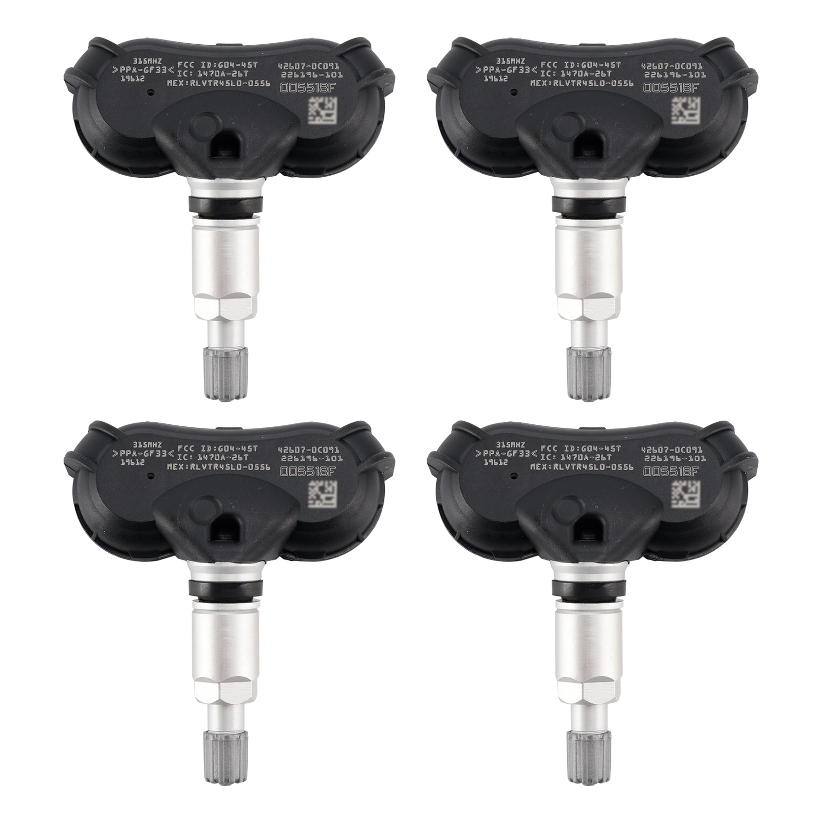 Sensor de presión de neumáticos 4X TPMS para Toyota RAV4 Highlander Tundra 426070C091