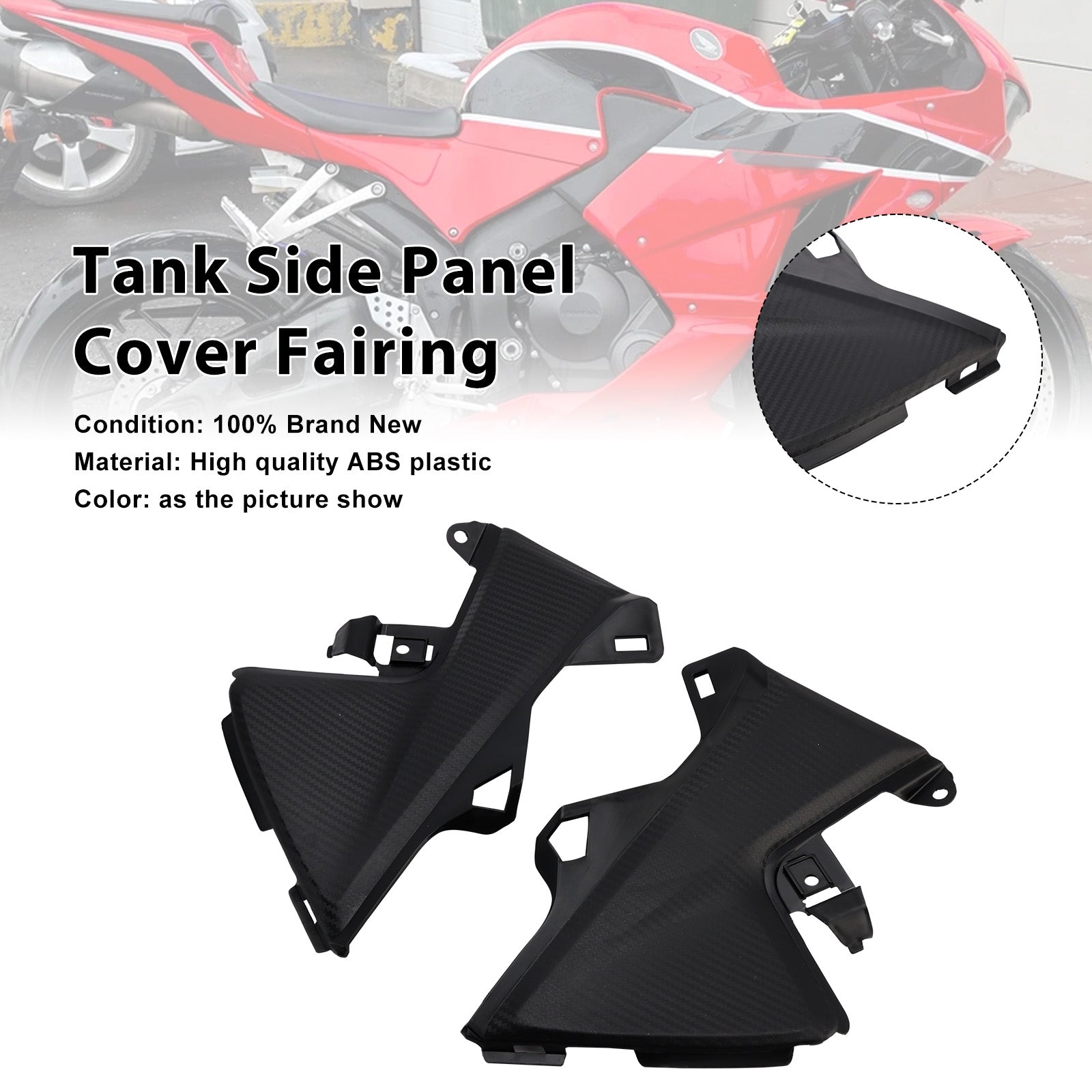 Fuel Tank Side Cover Panel Trim Fairing For Honda CBR600RR 2013-2026