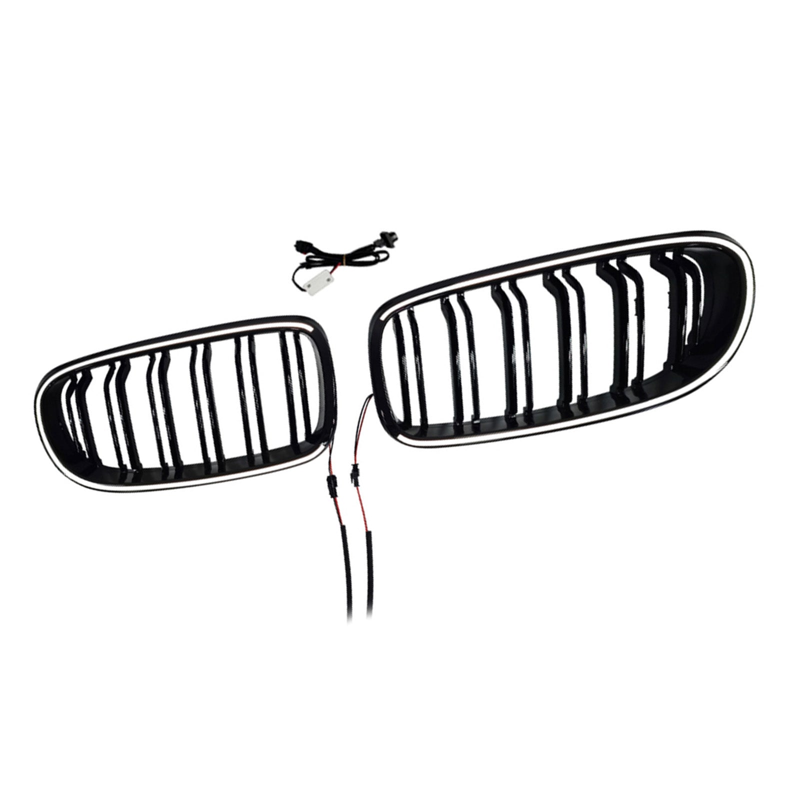 Double Rib Front Kidney Grill Grille Fit BMW 3 Series E90/E91 2009-2011 LCI