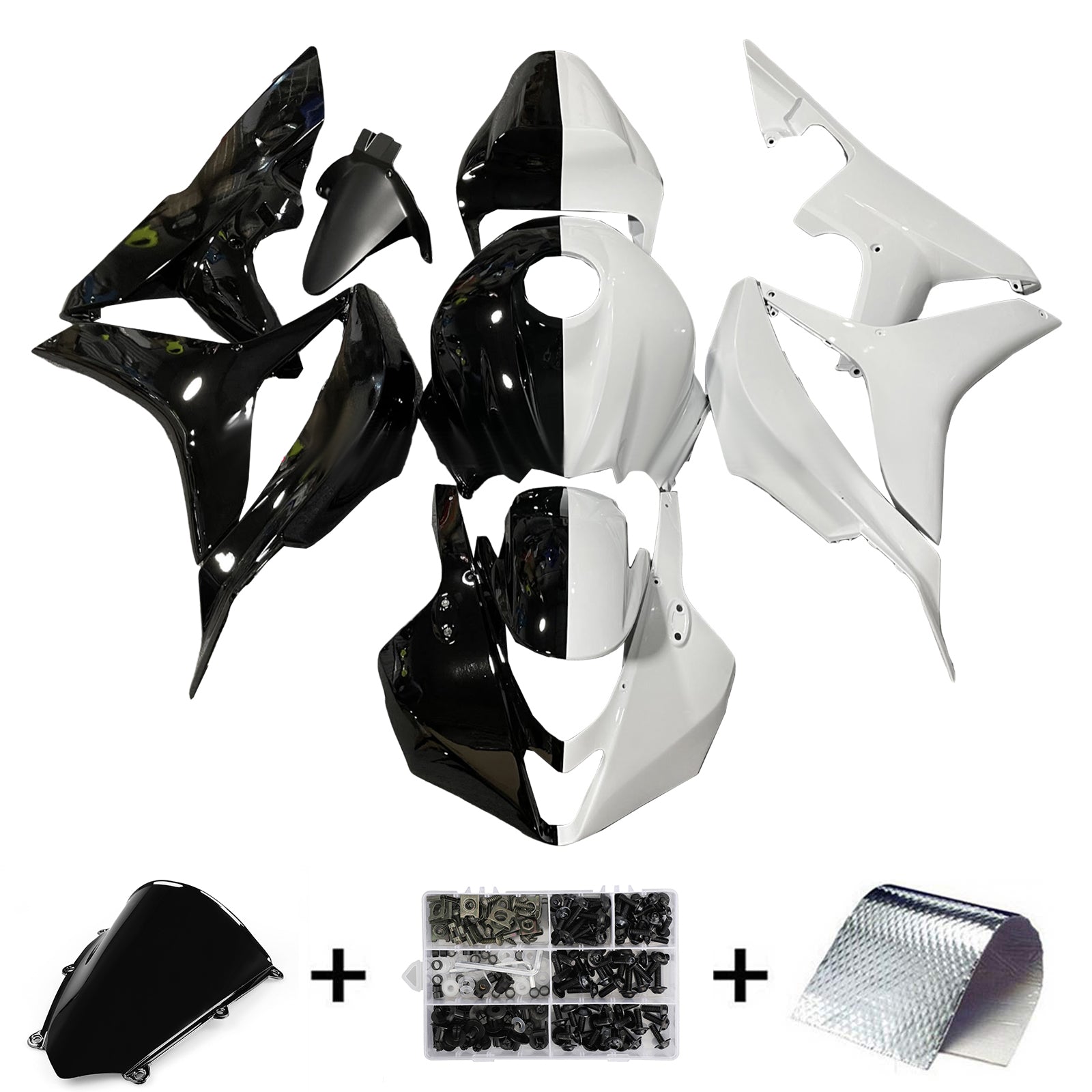Injektionsmässa Kit Bodywork Plastic ABS för Honda CBR600RR 2007-2008 F5