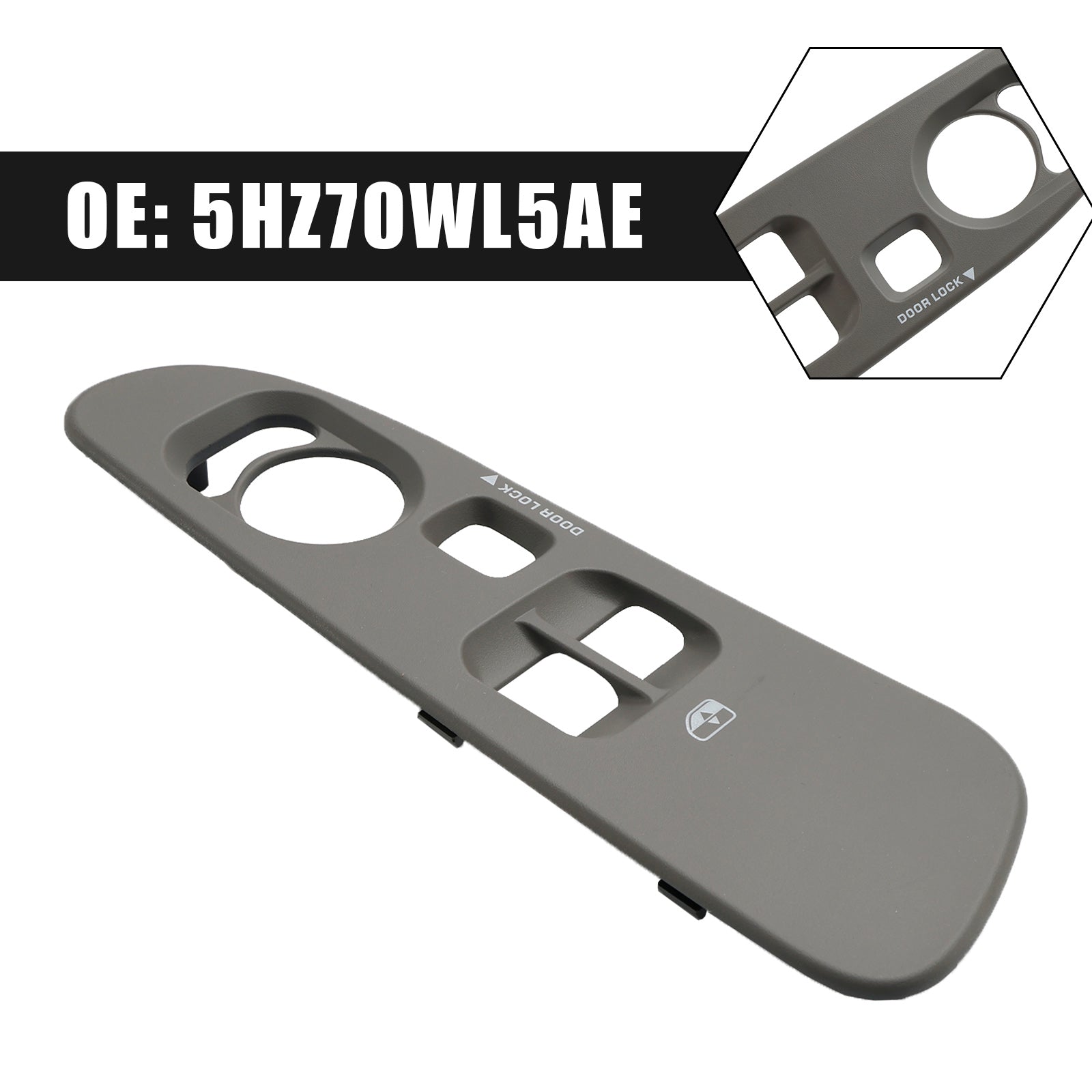 2003-2008 Dodge Ram 1500/2500/3500 Commutateur de fenêtre côté conducteur Cabine de lunette 5Hz70wl5ae