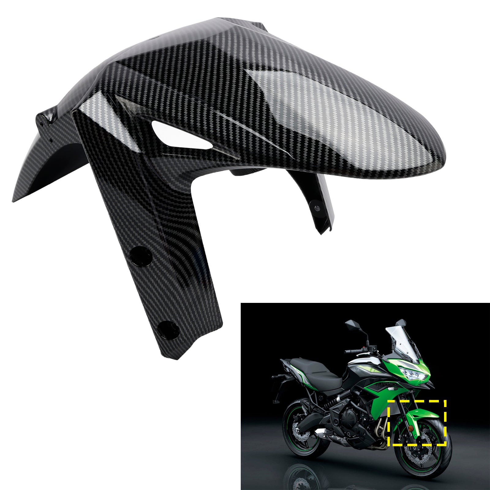2022-2024 Kawasaki Versys 650 KLE650 Predný blatníka Mudguard Fairing