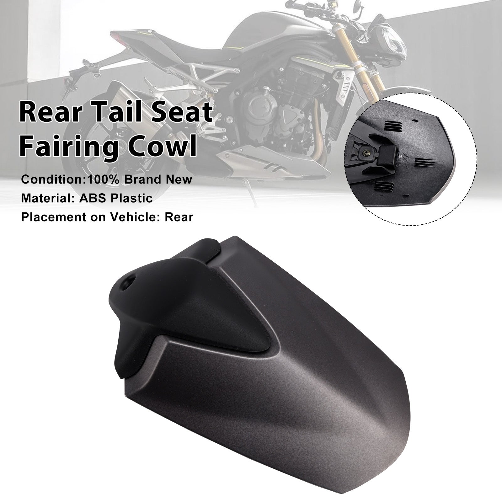 Couvercle de carénage de siège arrière pour Speed Triple 2021 RS 2024 – 1200