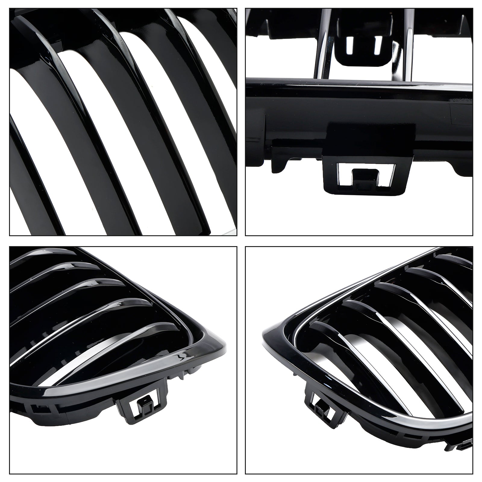 Gloss Black Front Grille Grill Fit BMW 2 série Gran Tourer F45 F46 2015-2018