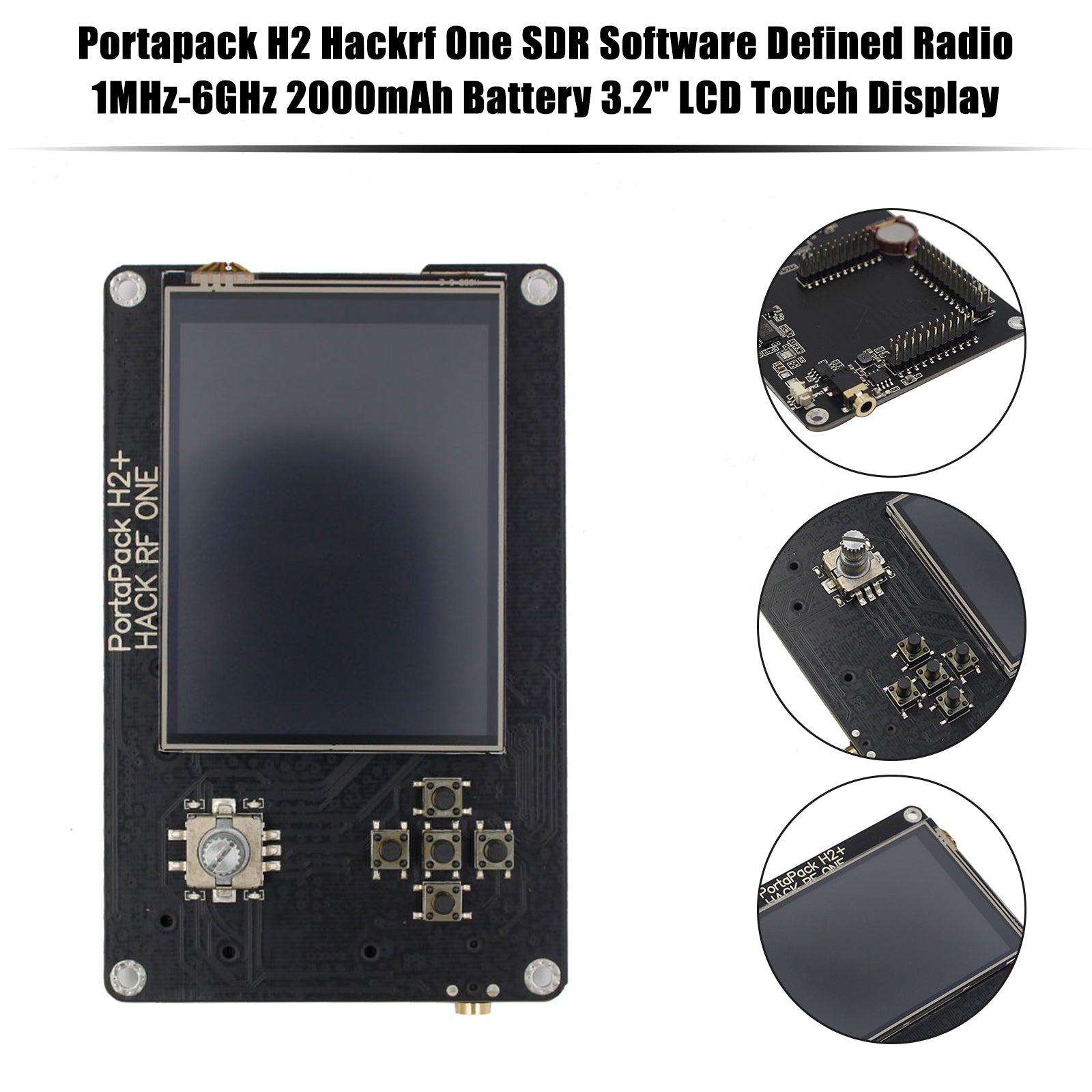 Oppgradert Hackrf One V1.7.3 Portapack H2 1MHz-6GHZ SDR-programvare definert trådløs