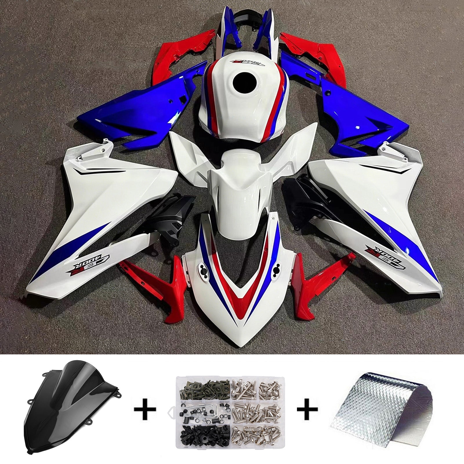 Injection Fairing Kit Bodywork Plastic ABS For Honda CBR400R 2022