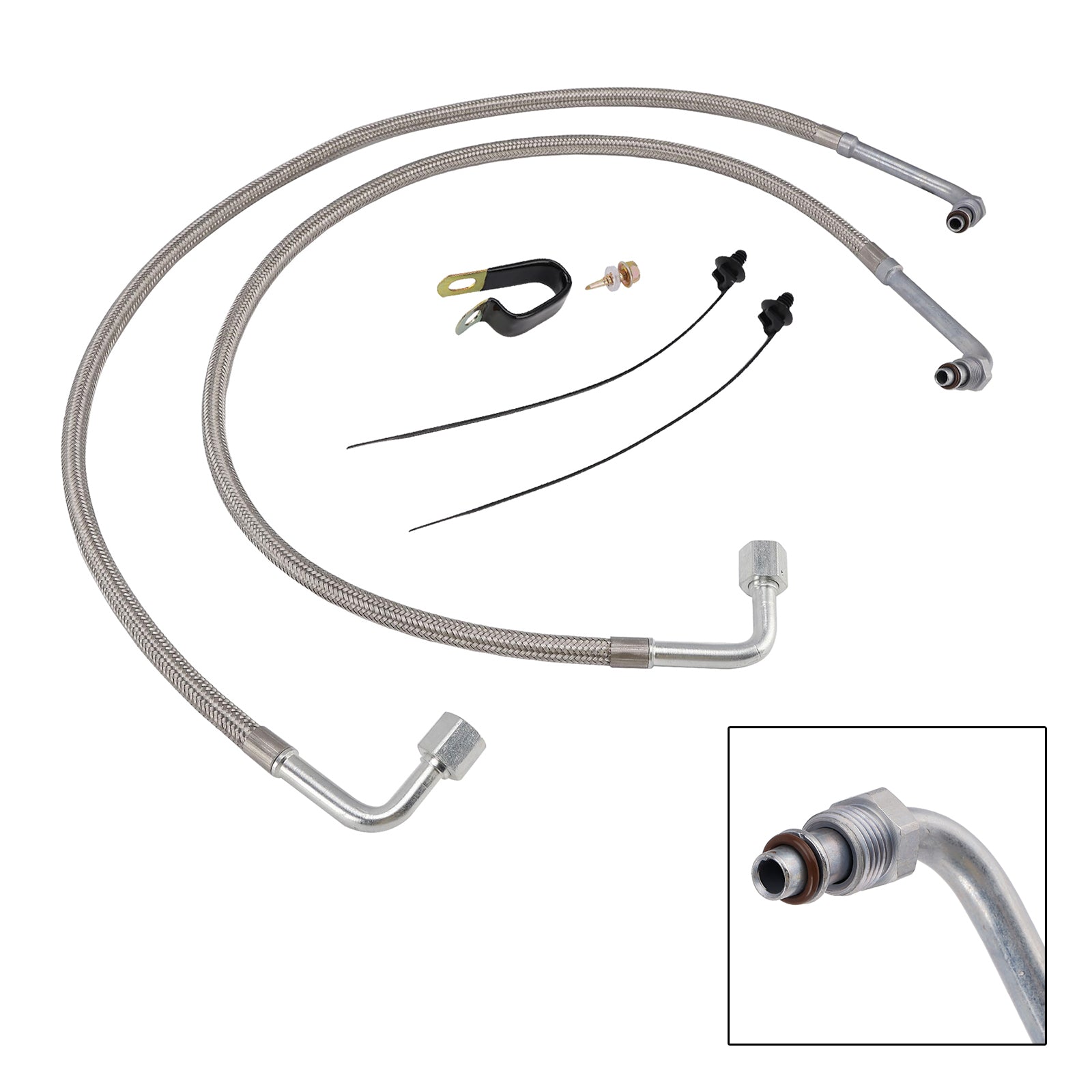 Pair Oil Cooler Lines Oil Hose 2204030 For Polaris Magnum Trail Boss 330 03-08