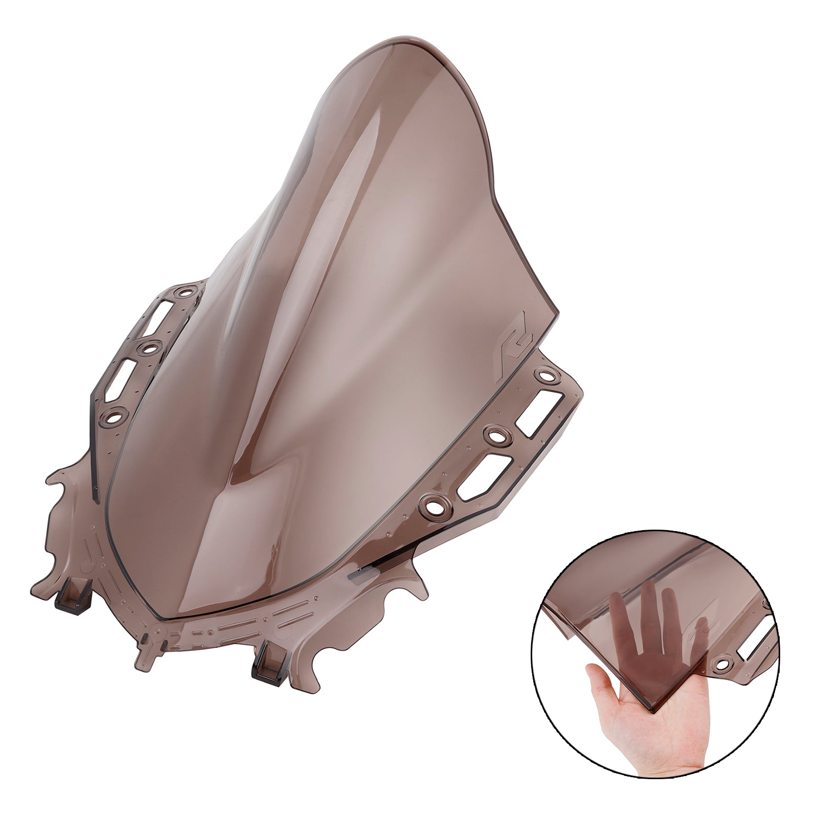 Černé sklo čelného skla vhodné pre Yamaha YZF R15 V4 2021-2024