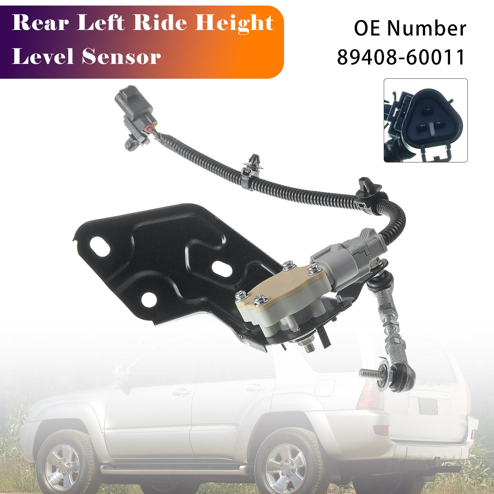 Ride Height Level Sensor Rear Left for Toyota 4Runner Lexus GX470 4.7L 2003-2009