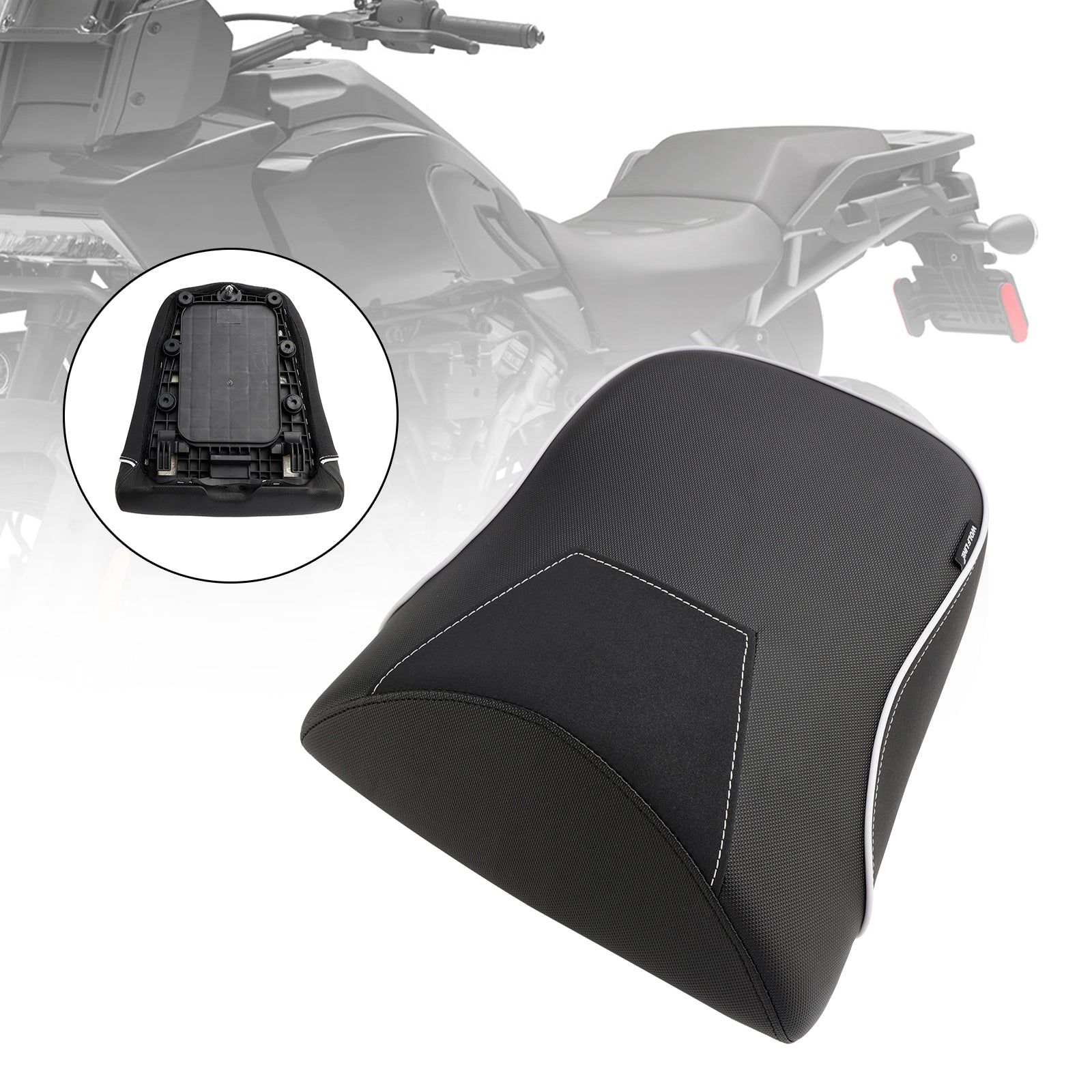 2021 2022 2023 Pan America 1250 Coussin de passager arrière plat noir