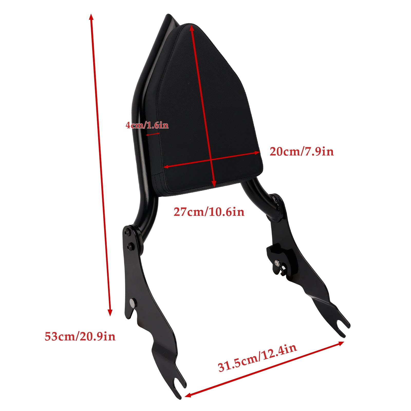 2000-2001, 2009, 2024CVO ROAD GLIDE FLTRSE Respaldo de barra Sissy para pasajero