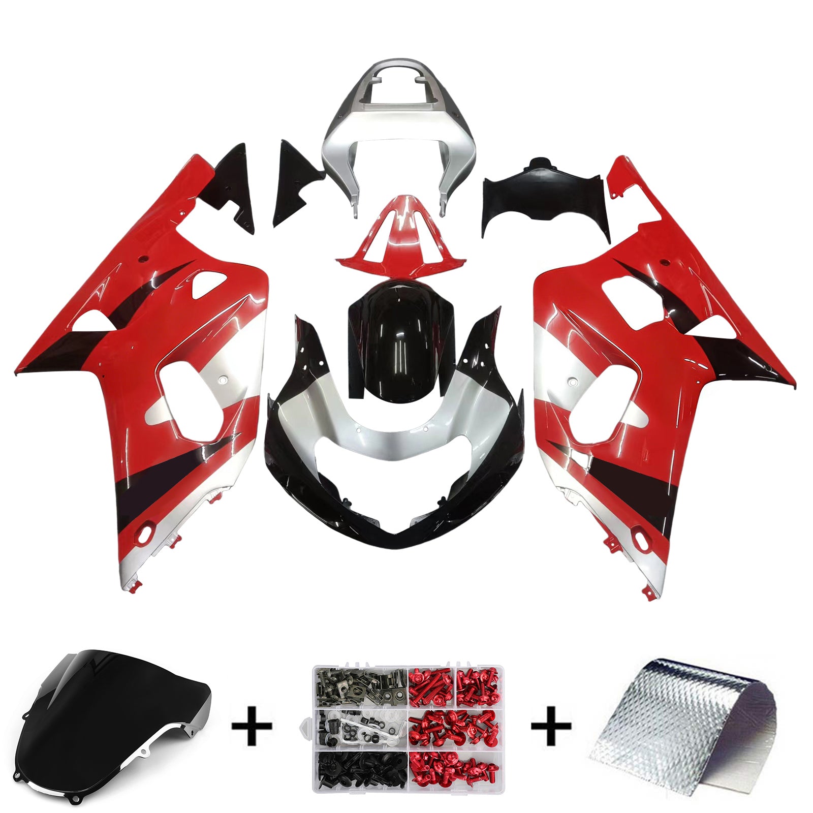 Injection Fairing Kit Bodywork Plastic ABS fit For Suzuki GSXR600 2001-2003