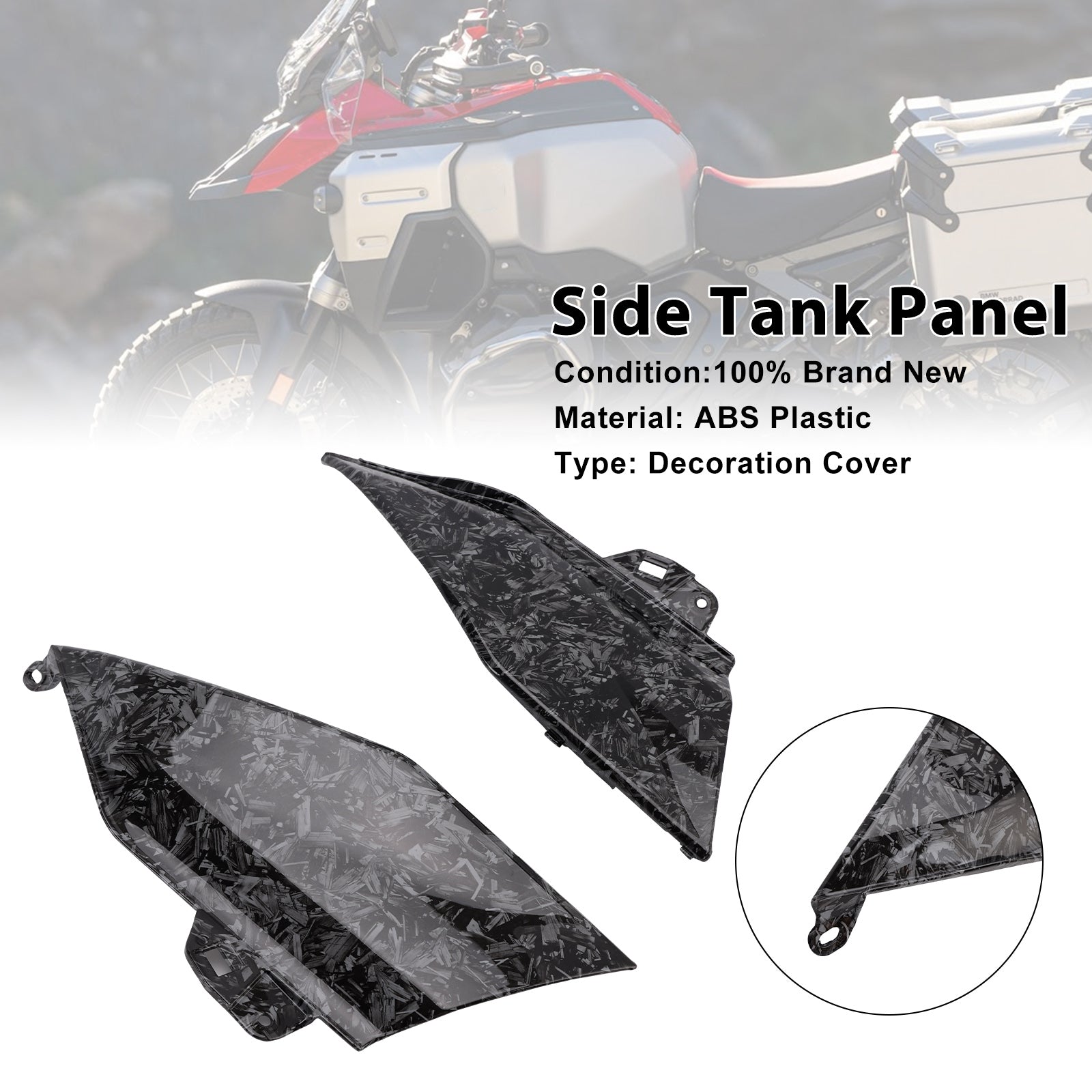 Capot de carénage du panneau central du réservoir d'essence latéral BMW R1300GS 2024-2025