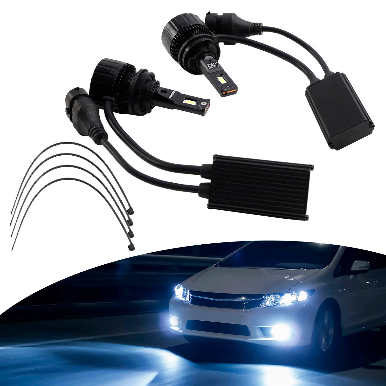 Automobil Led-Hl Ultinon Rally3551 H8/H9/H11/H16 12/24V 50W 6500K pre Philips