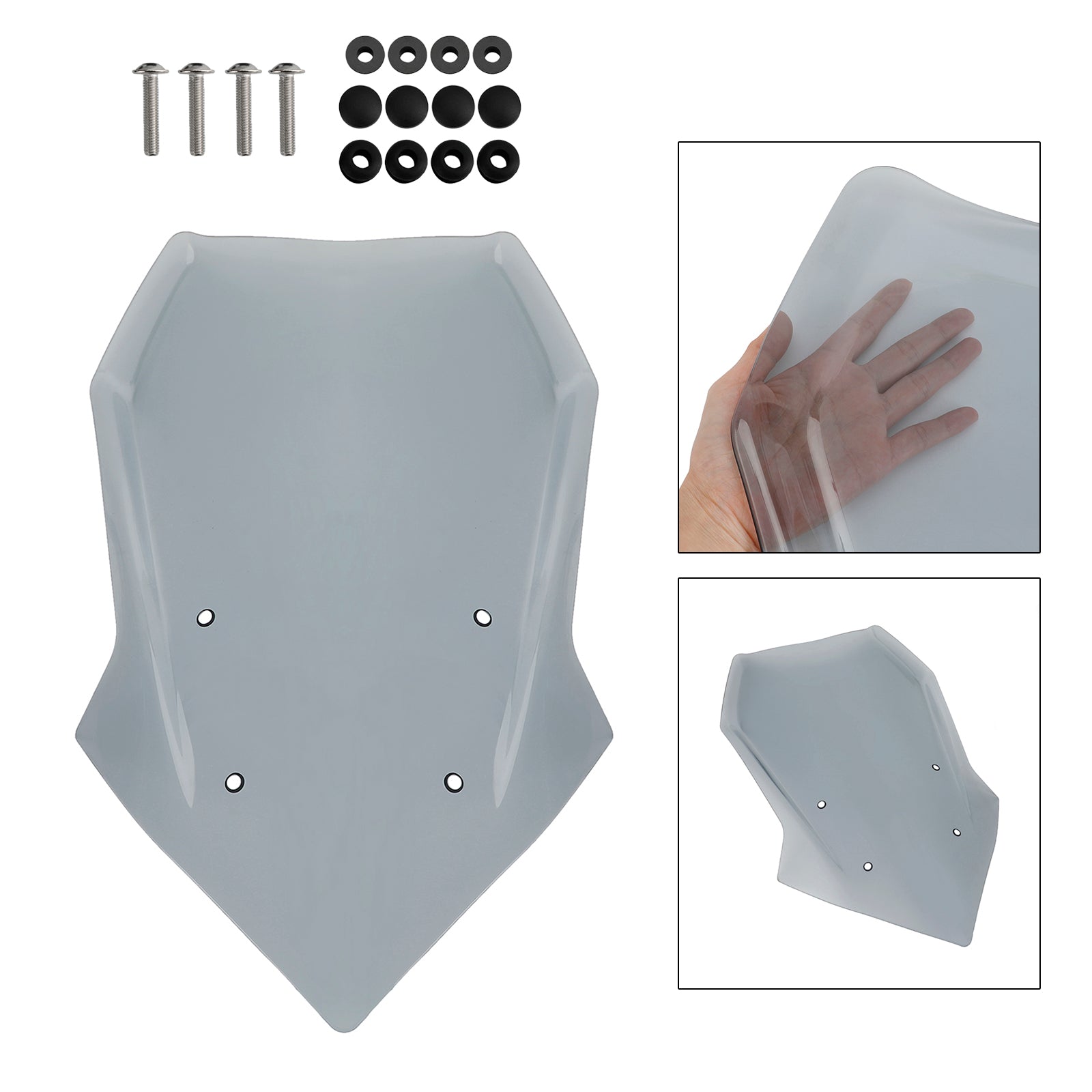 Černé sklo čelného skla pre Yamaha Tracer 900/GT 2018-2020 Tracer 9/GT 2021-23