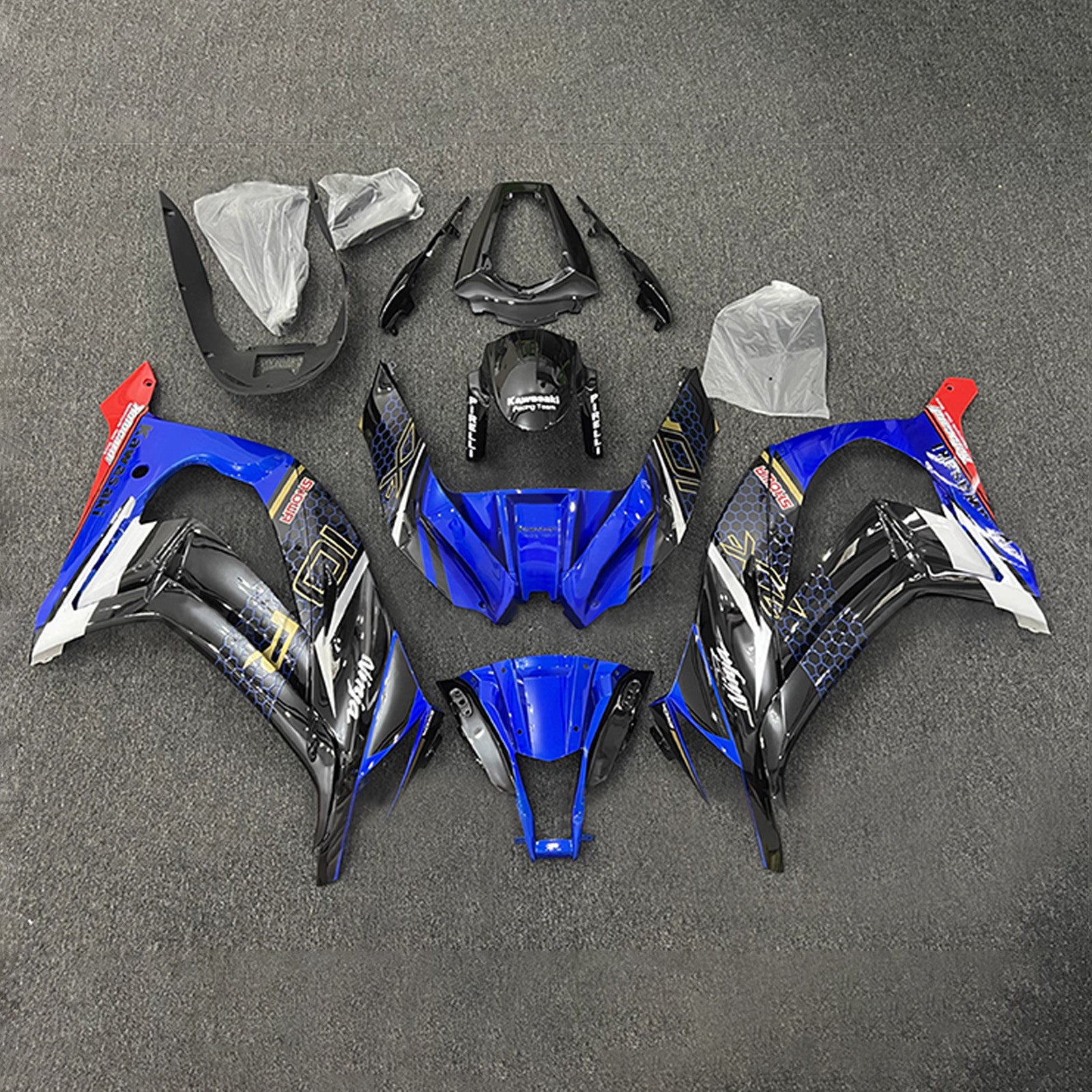Kit carena iniezione carrozzeria in plastica ABS adatta per Kawasaki ZX10R 2011-2015