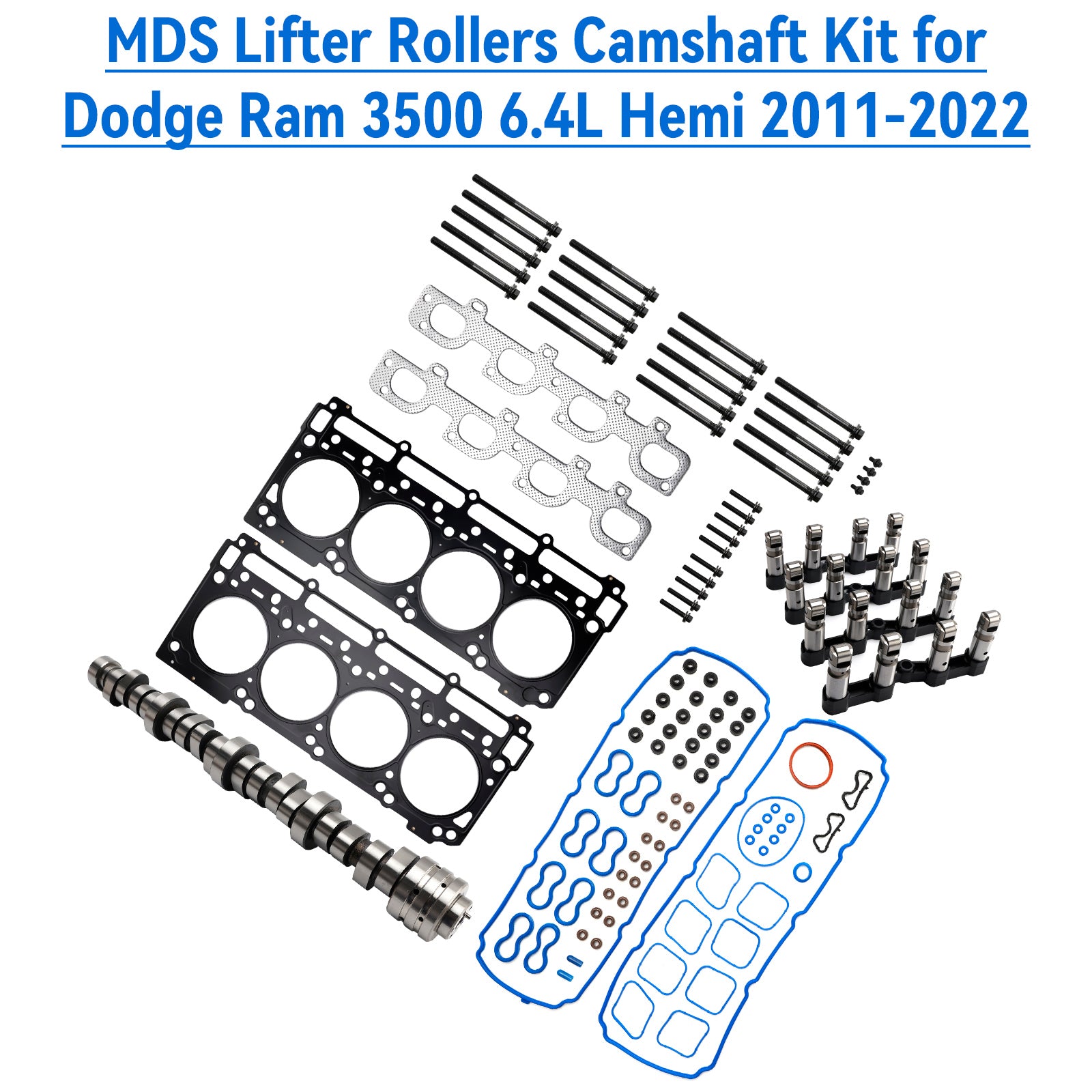 MDS Lifter Rollers Camshaft Kit for Jeep Grand Cherokee 6.4L 392ci V8 HEMI 2012-2017 05037398AC