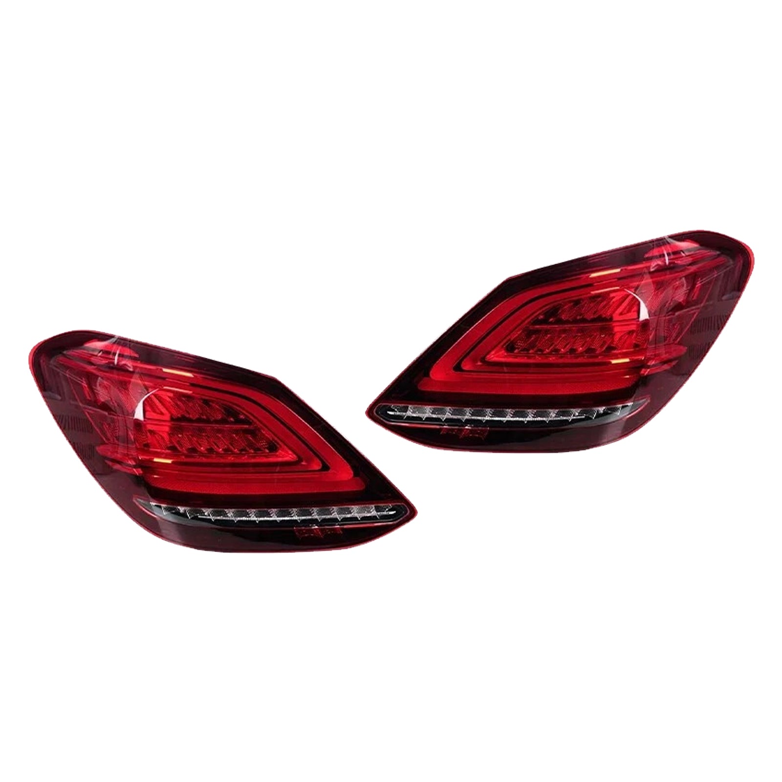 Left+Right LED Rear Tail Light Brake Lamp For Mercedes C-Class W205 2019-2021 2059067103 2059067203