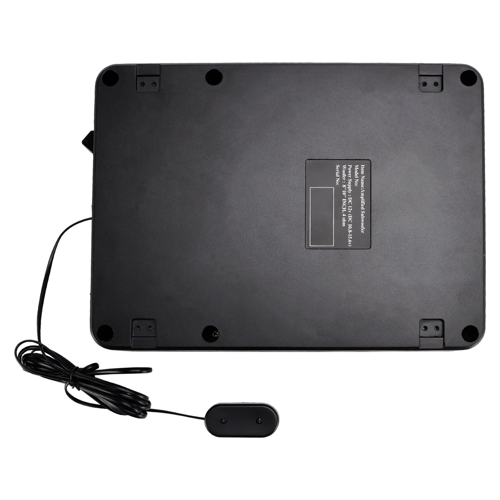 1200W Car Subwoofer 10" 12V Slim Under Seat Powered Car Subwoofer for Car Truck