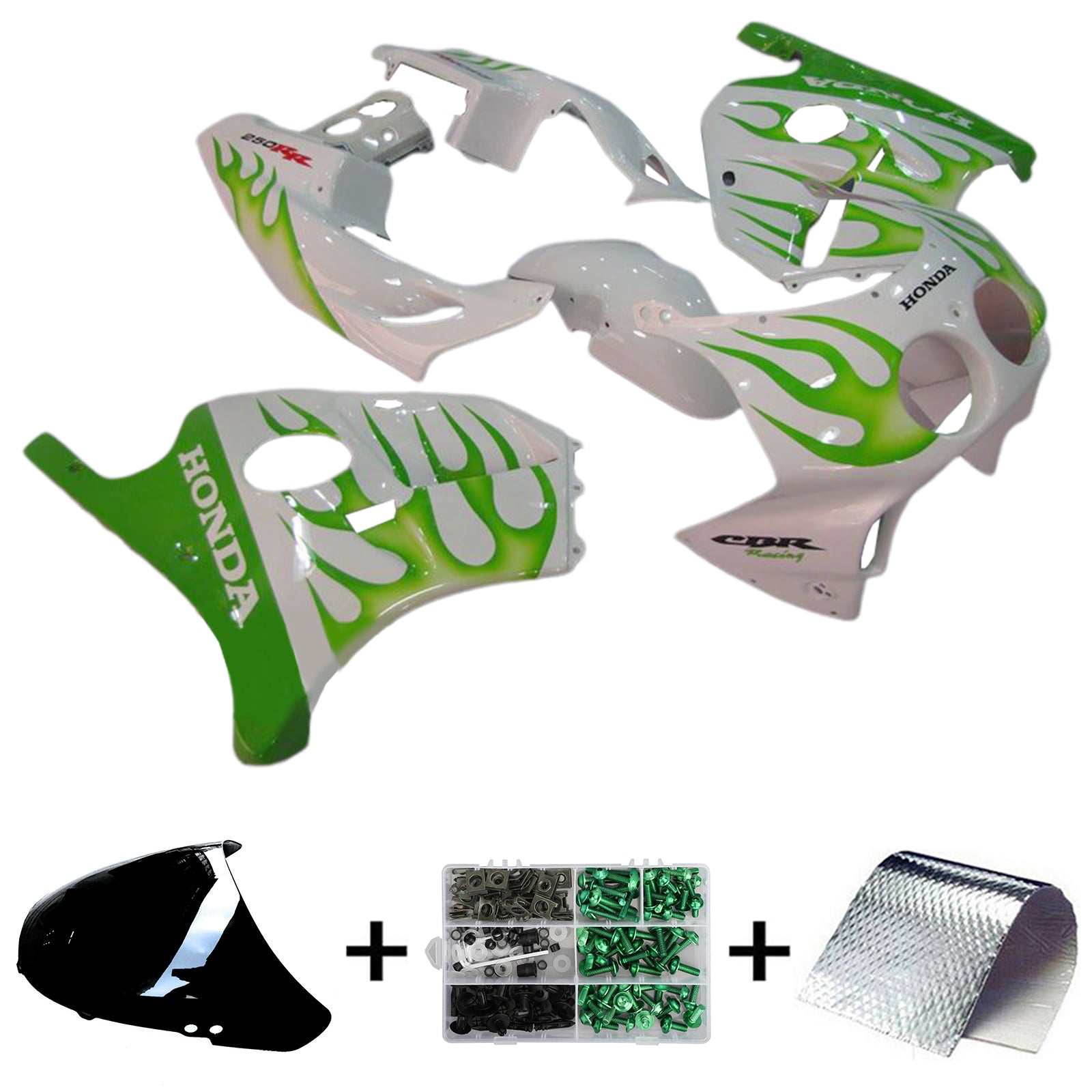 1990-1998 Honda CBR250RR MC22 Injeksjon Fairing Kit Bodywork Plastic ABS
