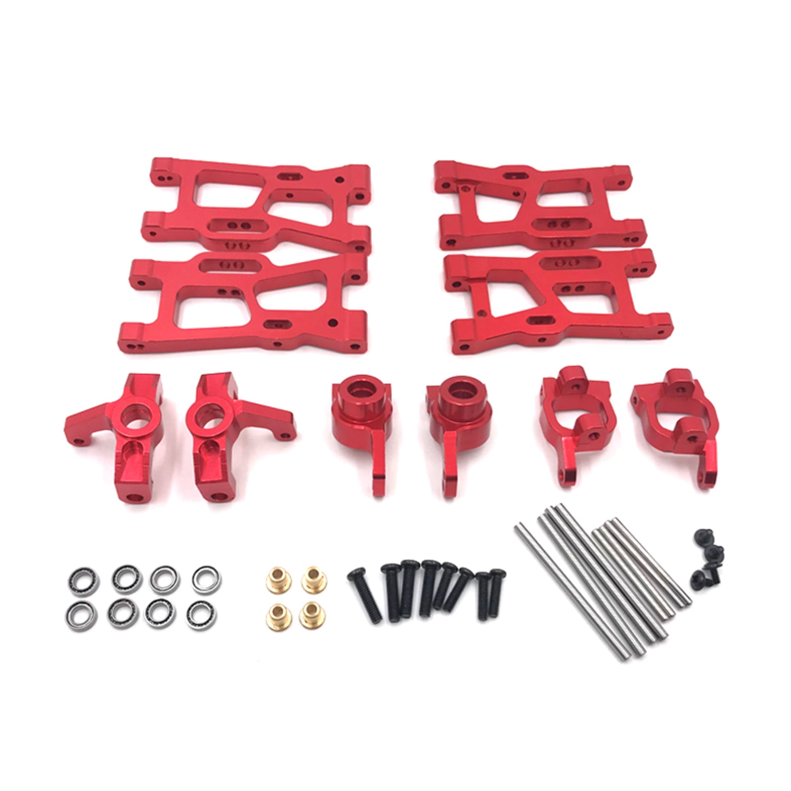 Metal Full Set RC Parts Kit för WLTOYS 144001 144002 124016 124017 124018 124019