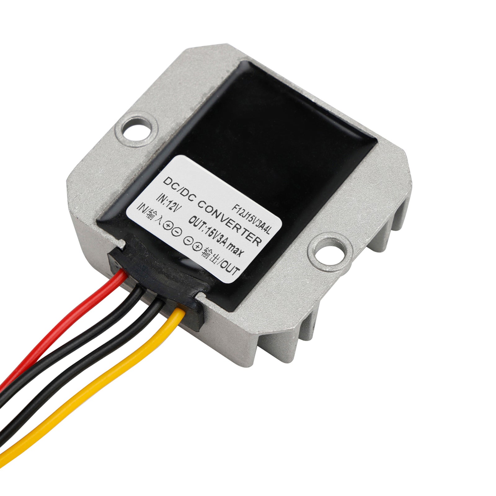 Vanntett DC 12V til 15V 3A 45W Step-Up Strømforsyningsomformer Regulator