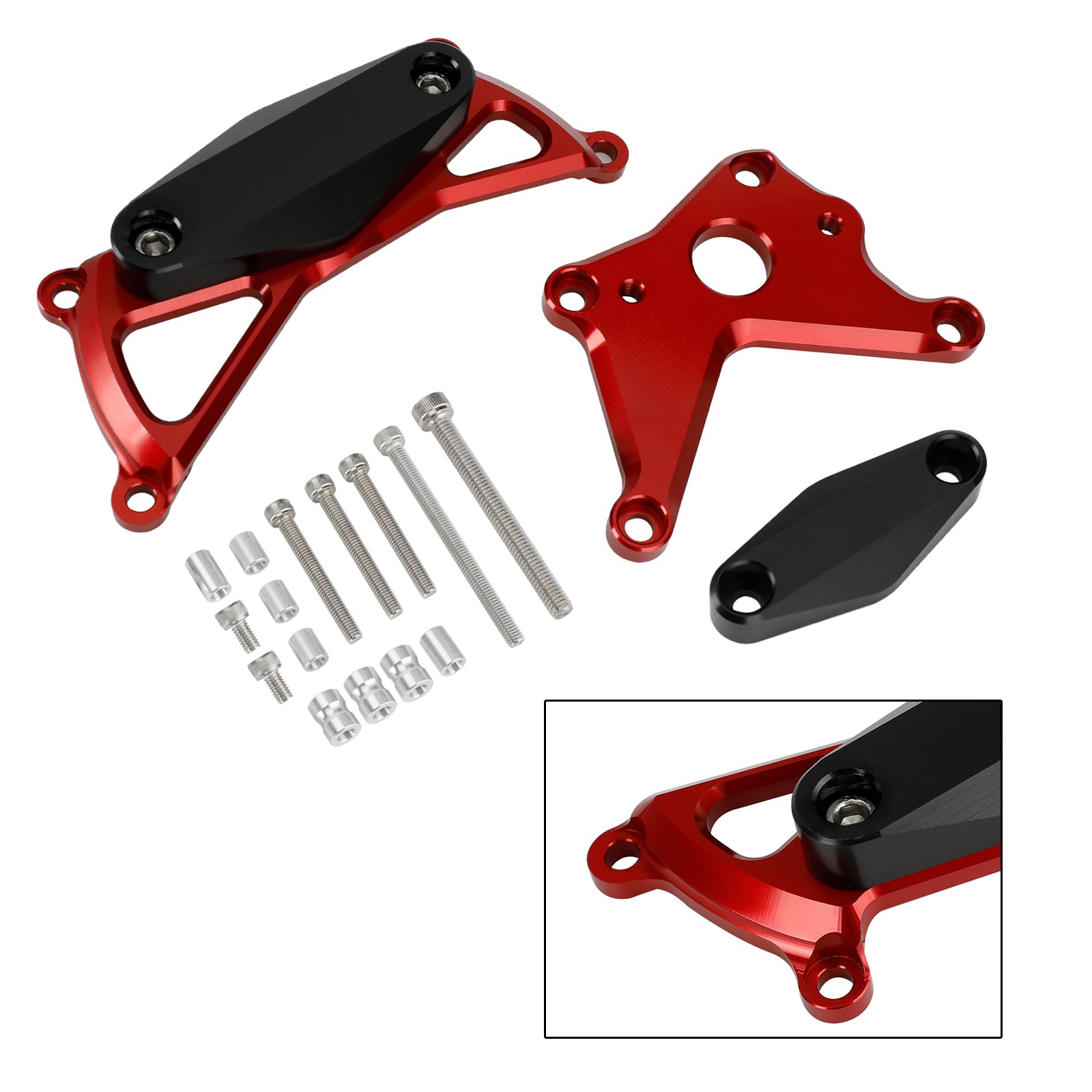 Plastový kryt chrániča motora Slider Red Red pre Suzuki GSX-S1000/GT 21-22 Katana