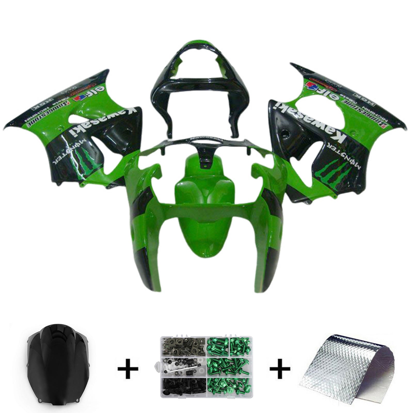 2000-2002 KAWASAKI ZX6R 636 2005-2008 ZZR600 injektionssats