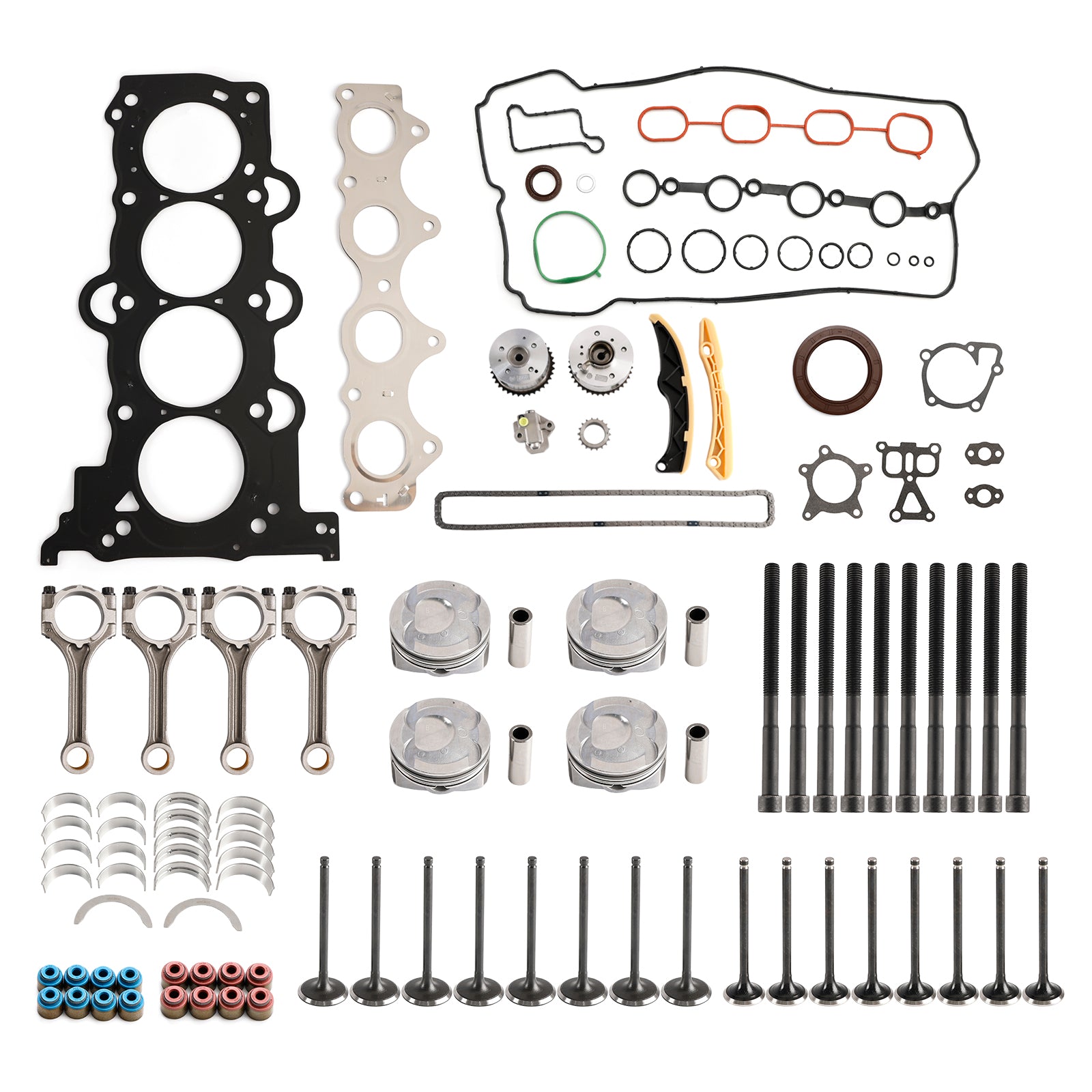 2018�C2022 Hyundai Lafesta G4FJ 1.6T Engine Piston Gasket Valve Bearing Timing Kit w/ Rods 20910-2BU06