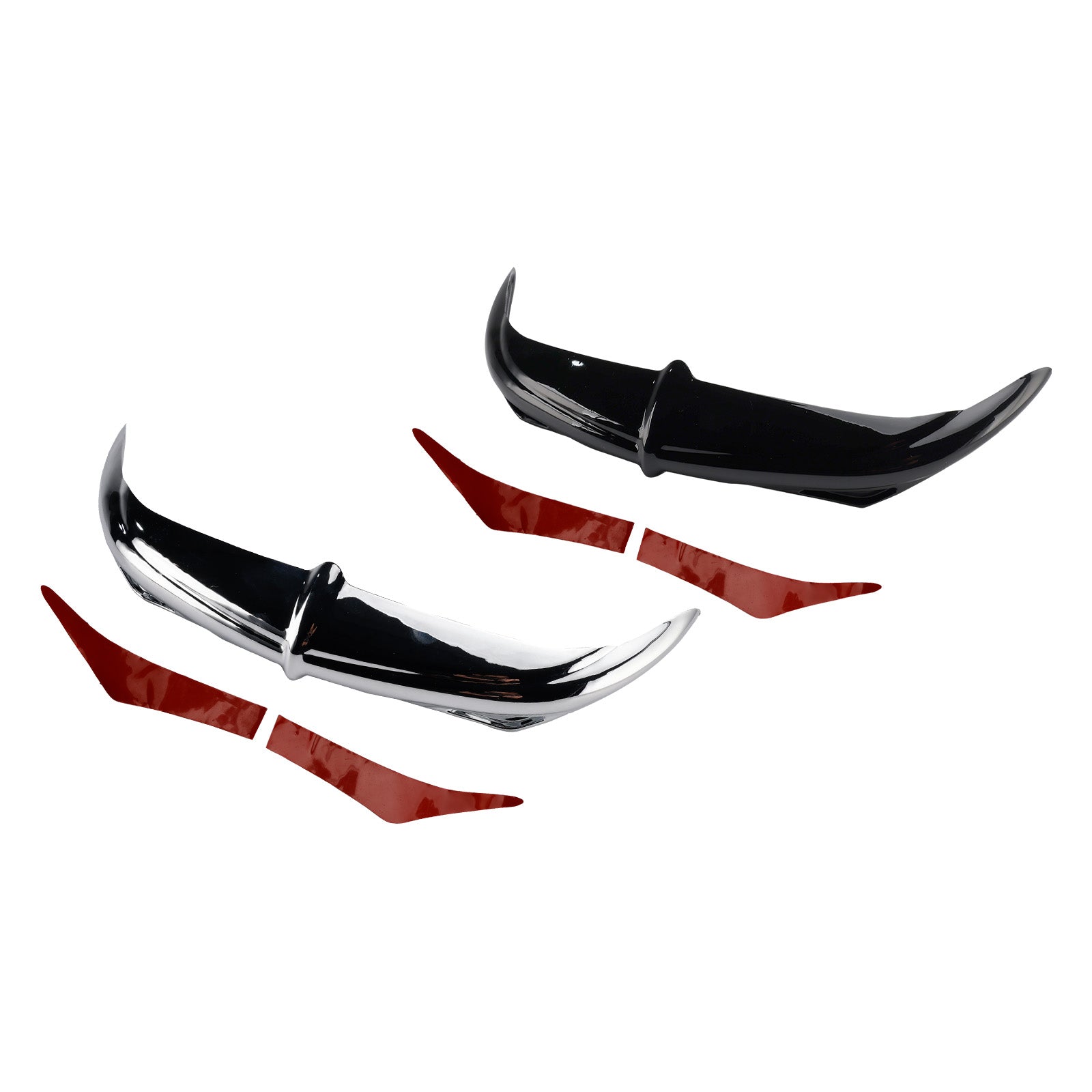 Bat Brow Batwing Fairing Accent Trim For Electra Street Glides Trikes 96-13
