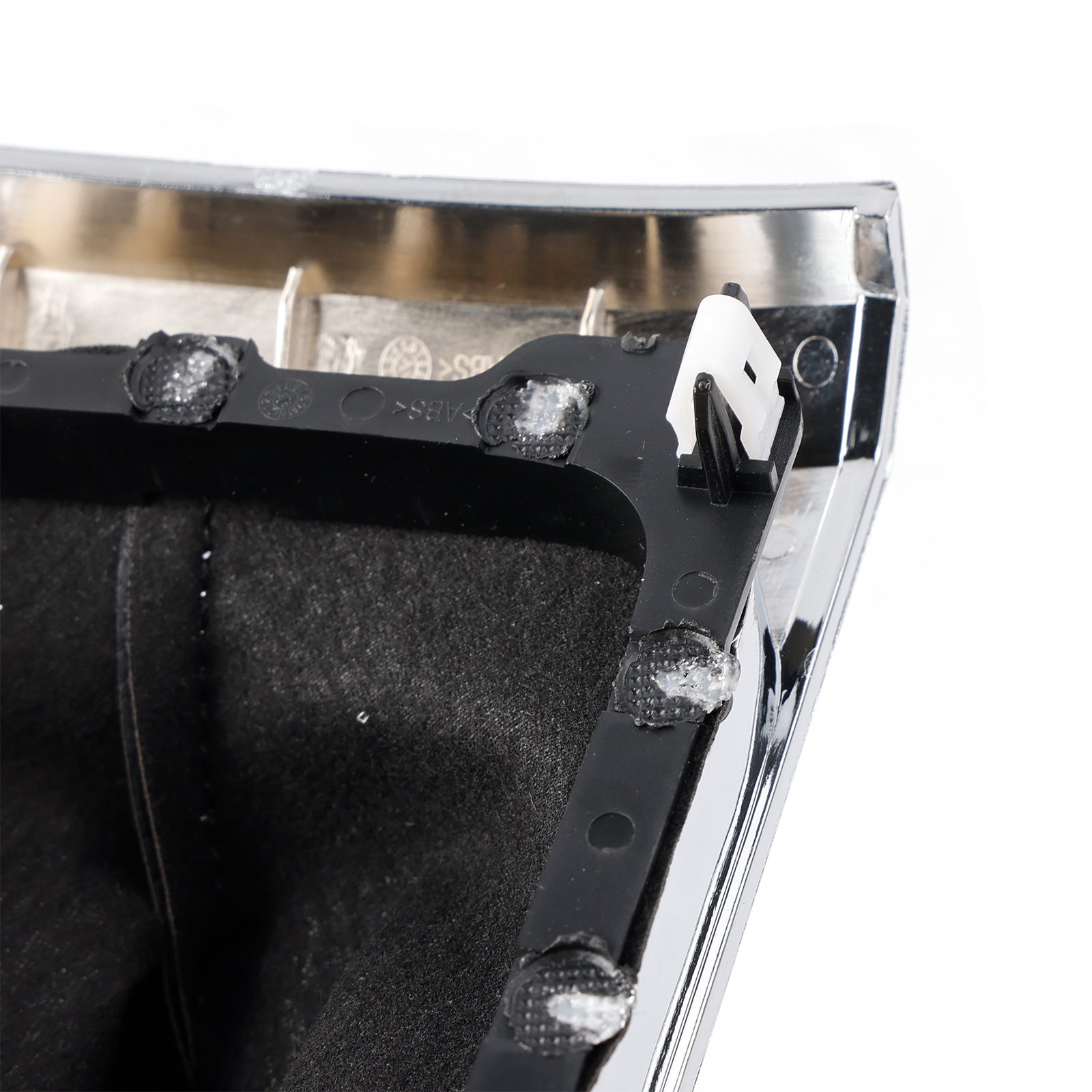 2015-2017 Ford Mustang Manual Gear Shift Boot Chrome Sync Trim GR3Z-7277-AA