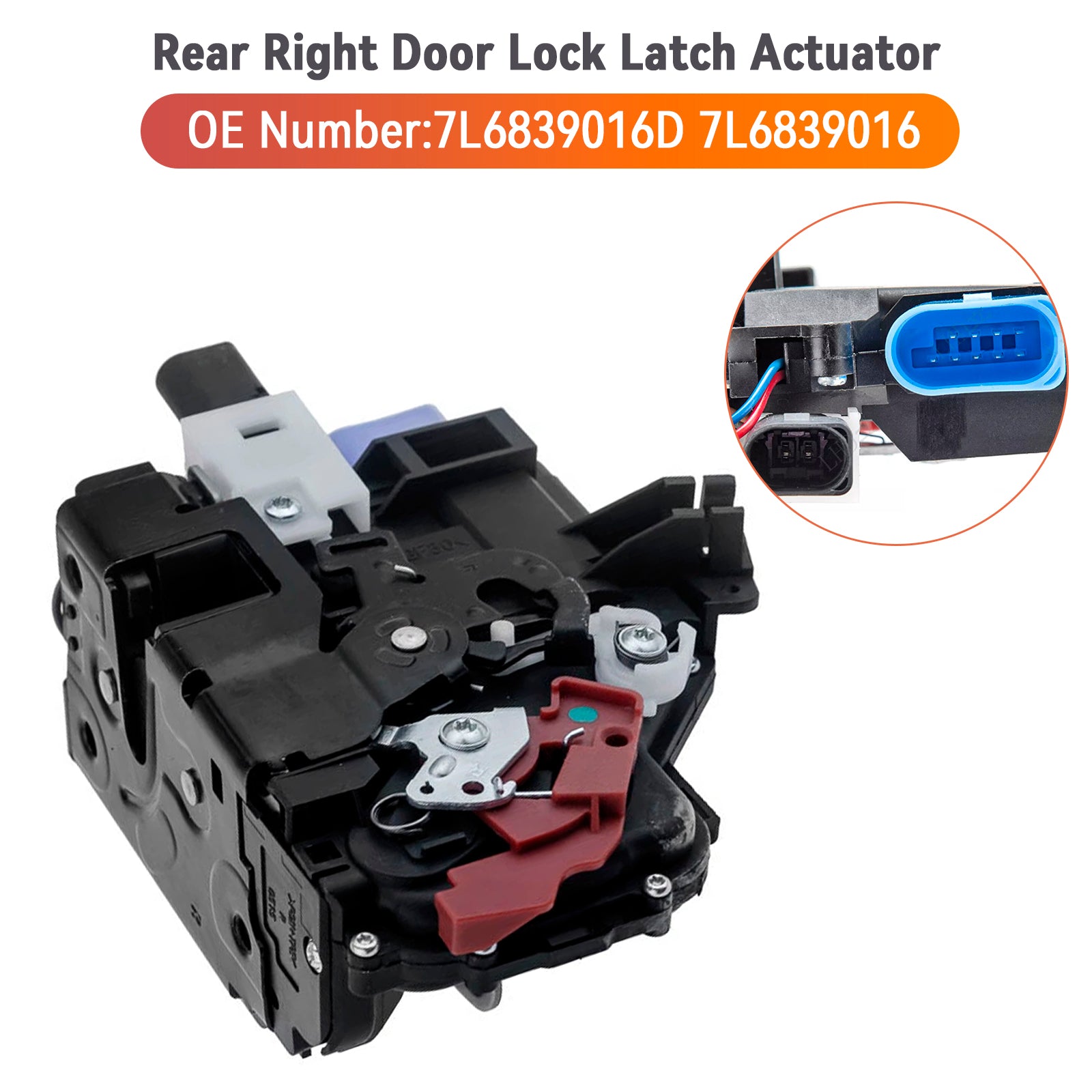 2005-2010 VW TOUARG ZADNÉ DOBRÉ DVERE ZÁVER ZÁVEREL OVLÁDACÍM 7L6839016D